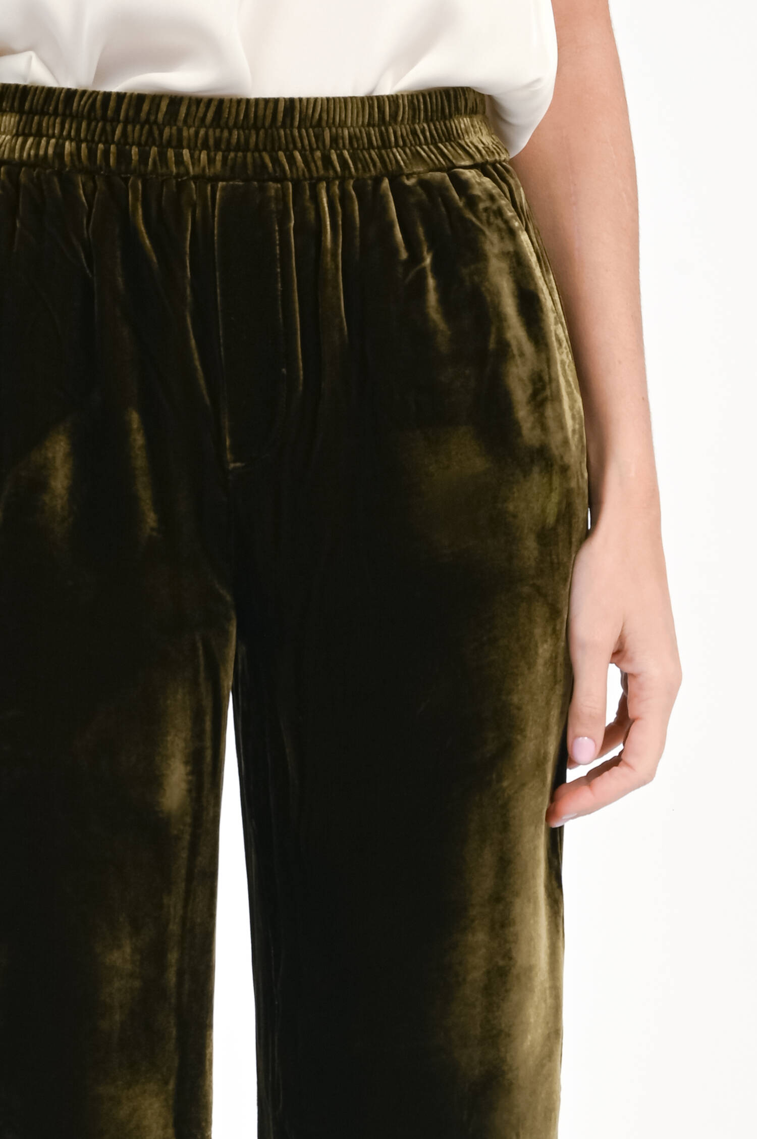 Samt-Hose WINONA in Marsh Green Samt-Hose WINONA in Marsh Green