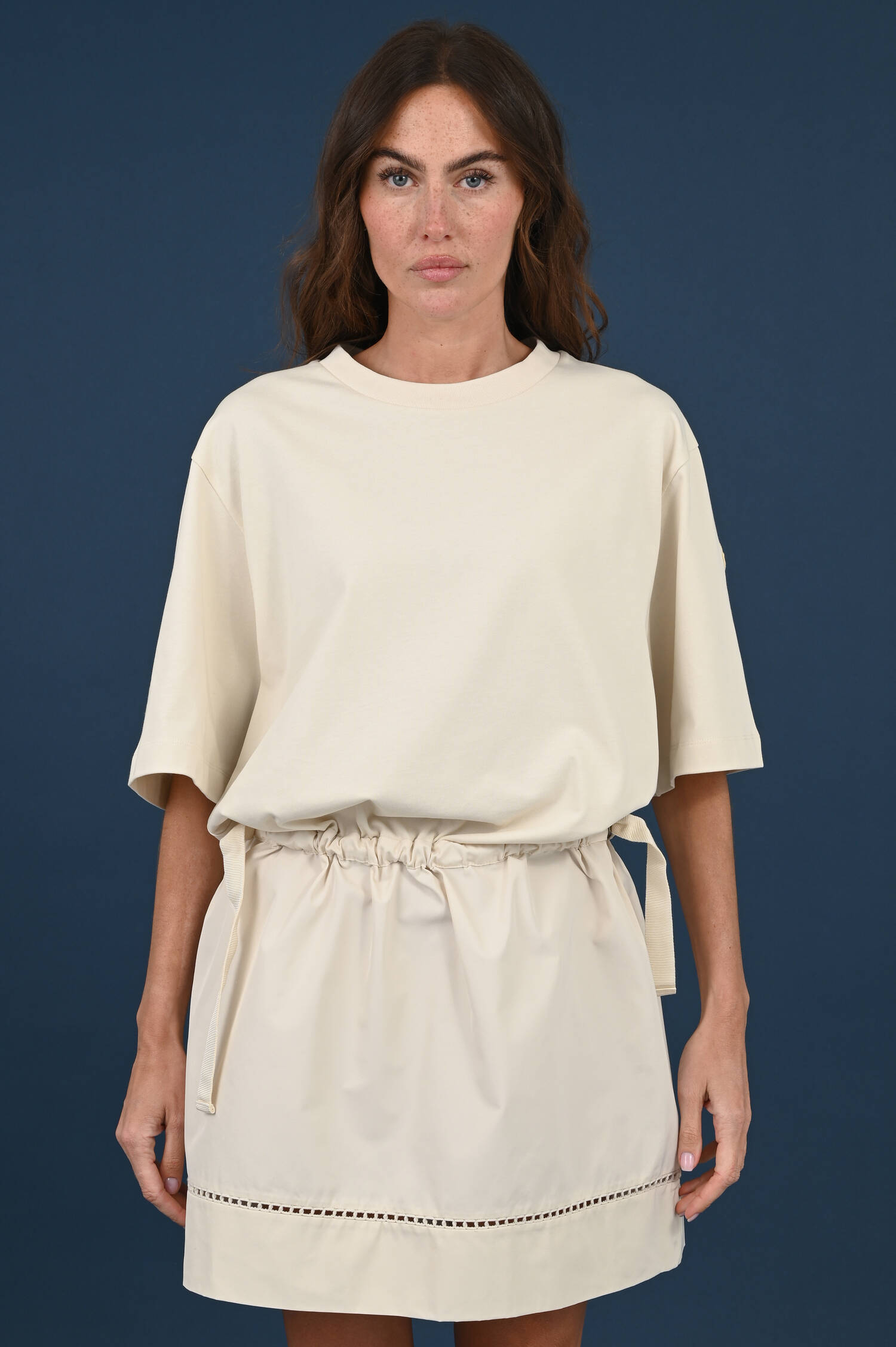 T-Shirt Kleid in Natur