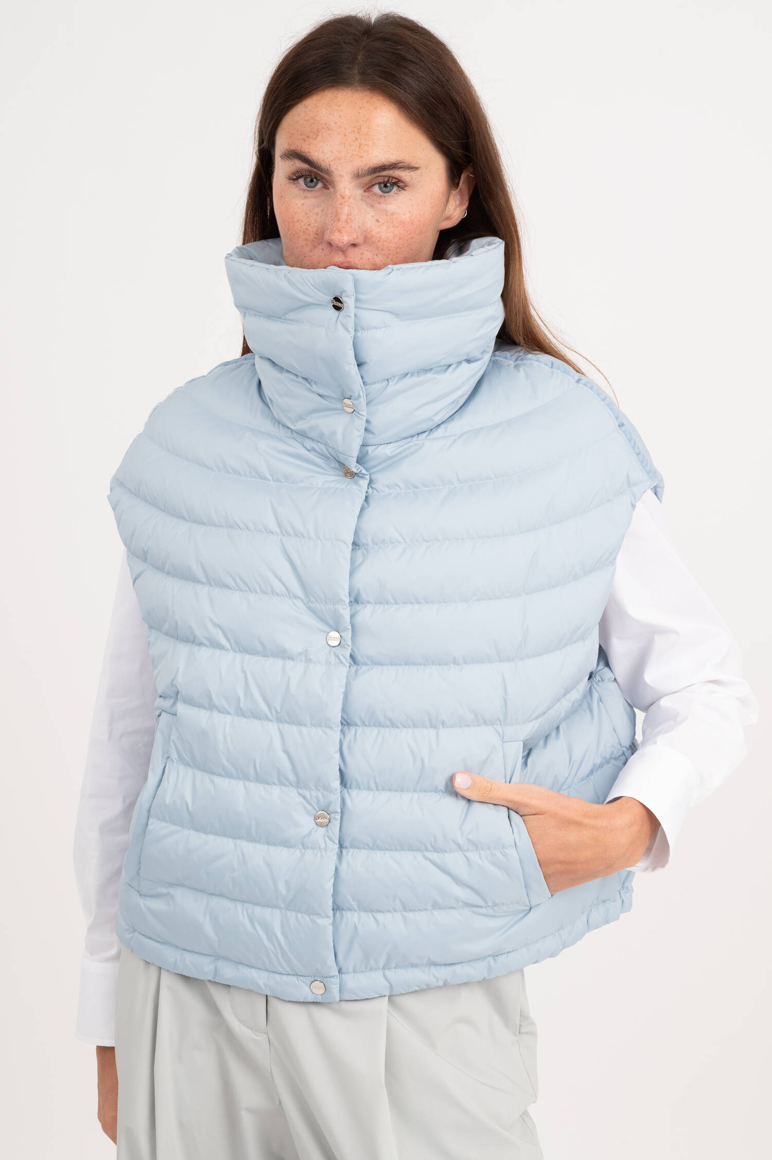 Daunengilet in Hellblau Daunengilet in Hellblau