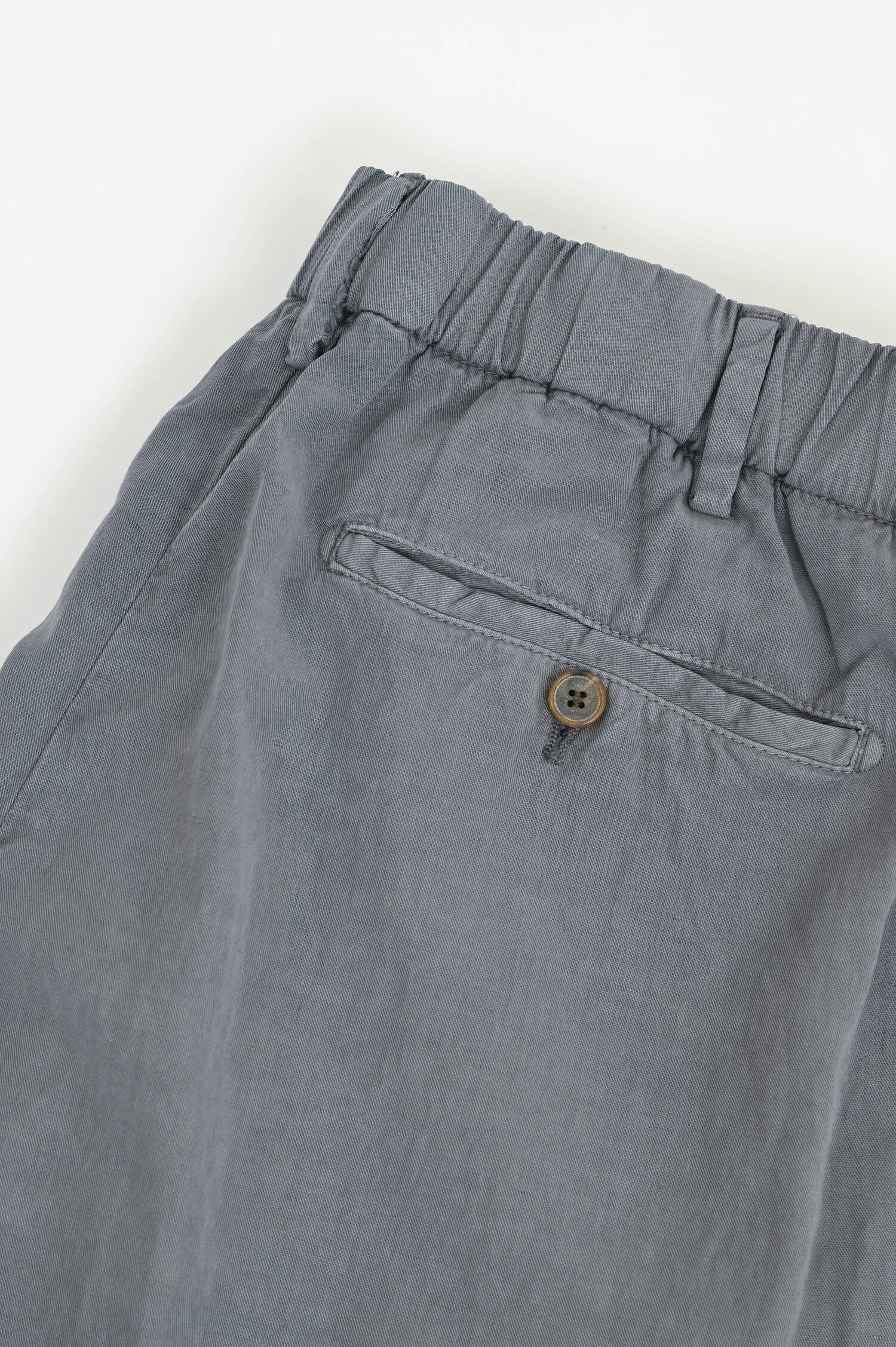 Hose aus Lyocell-Leinen-Mix in Grau