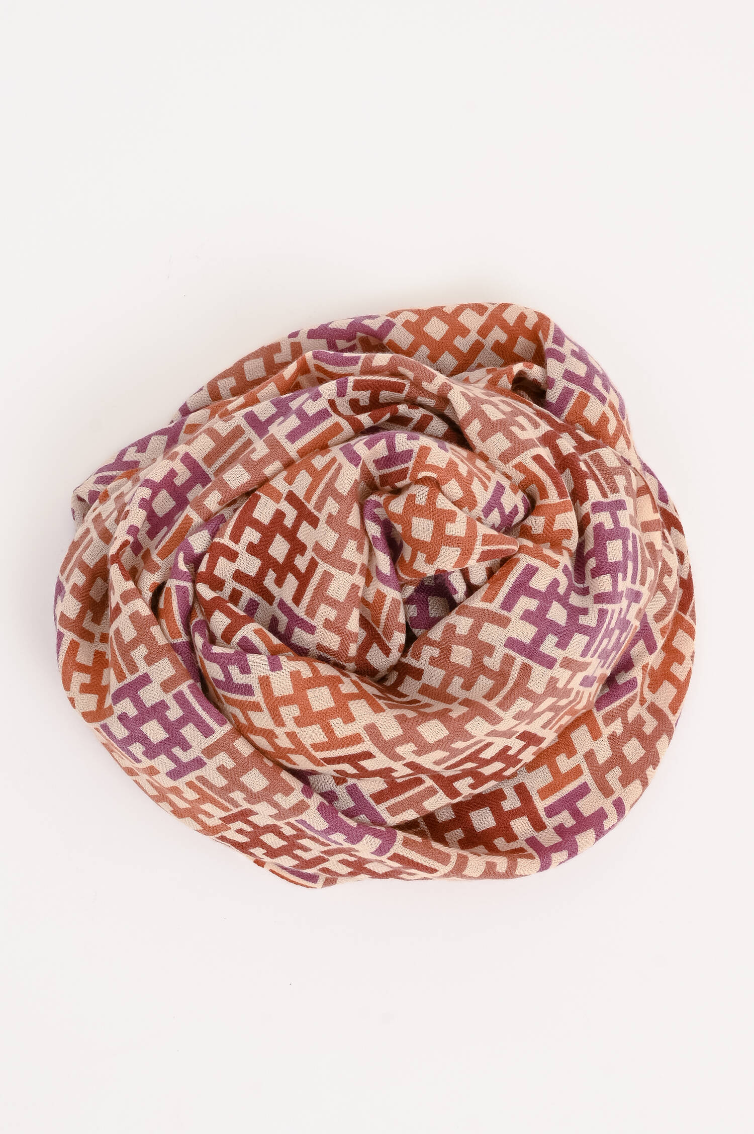 Cashmere-Schal ALIKI in Pink/Orange gemustert