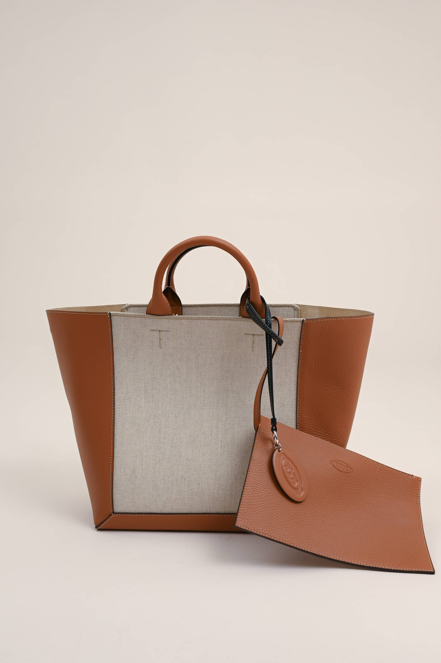 Medium Shopper DOUBLE UP in Braun/Sand