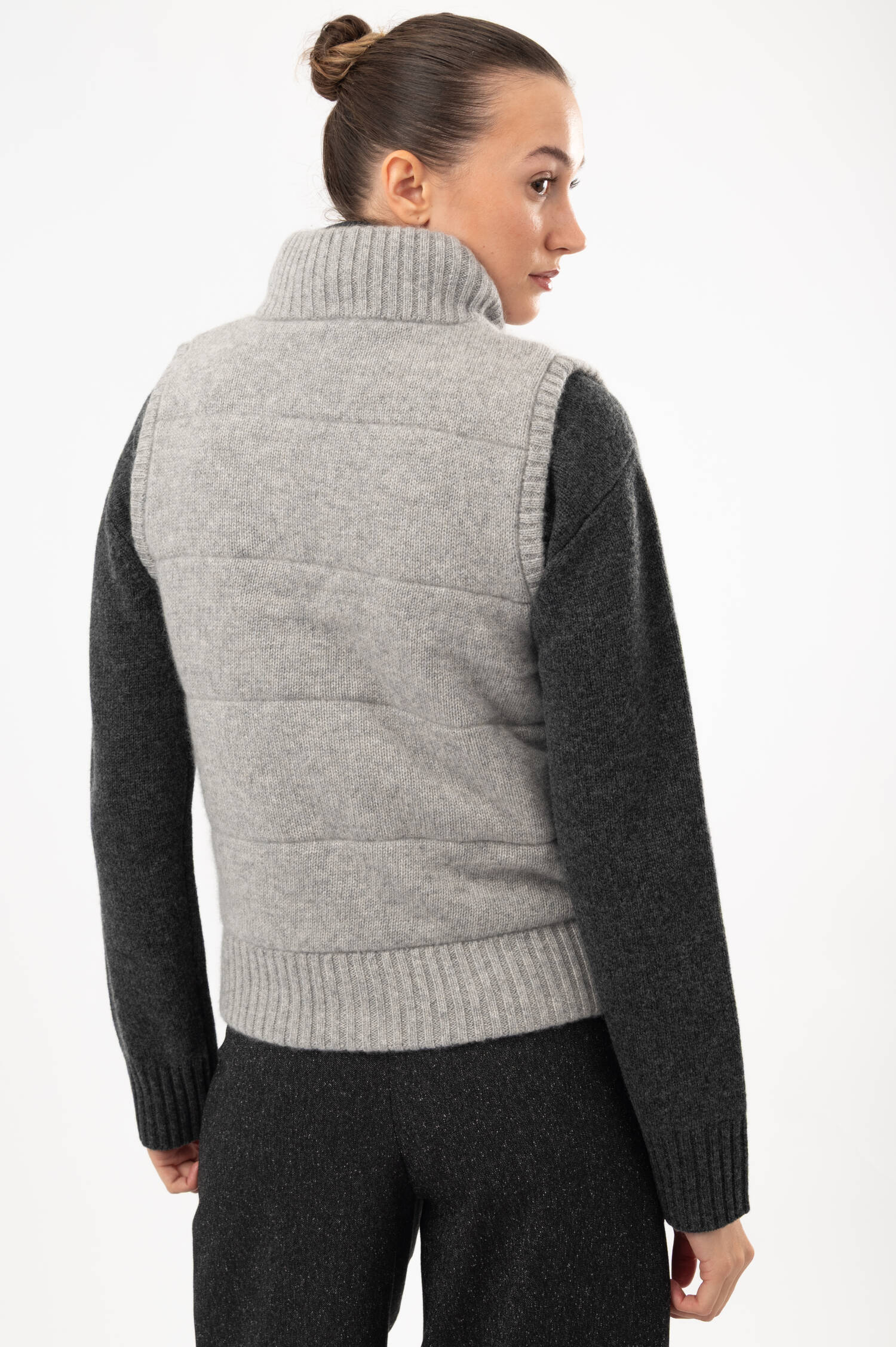 Cashmere-Gilet in Grau Cashmere-Gilet in Grau