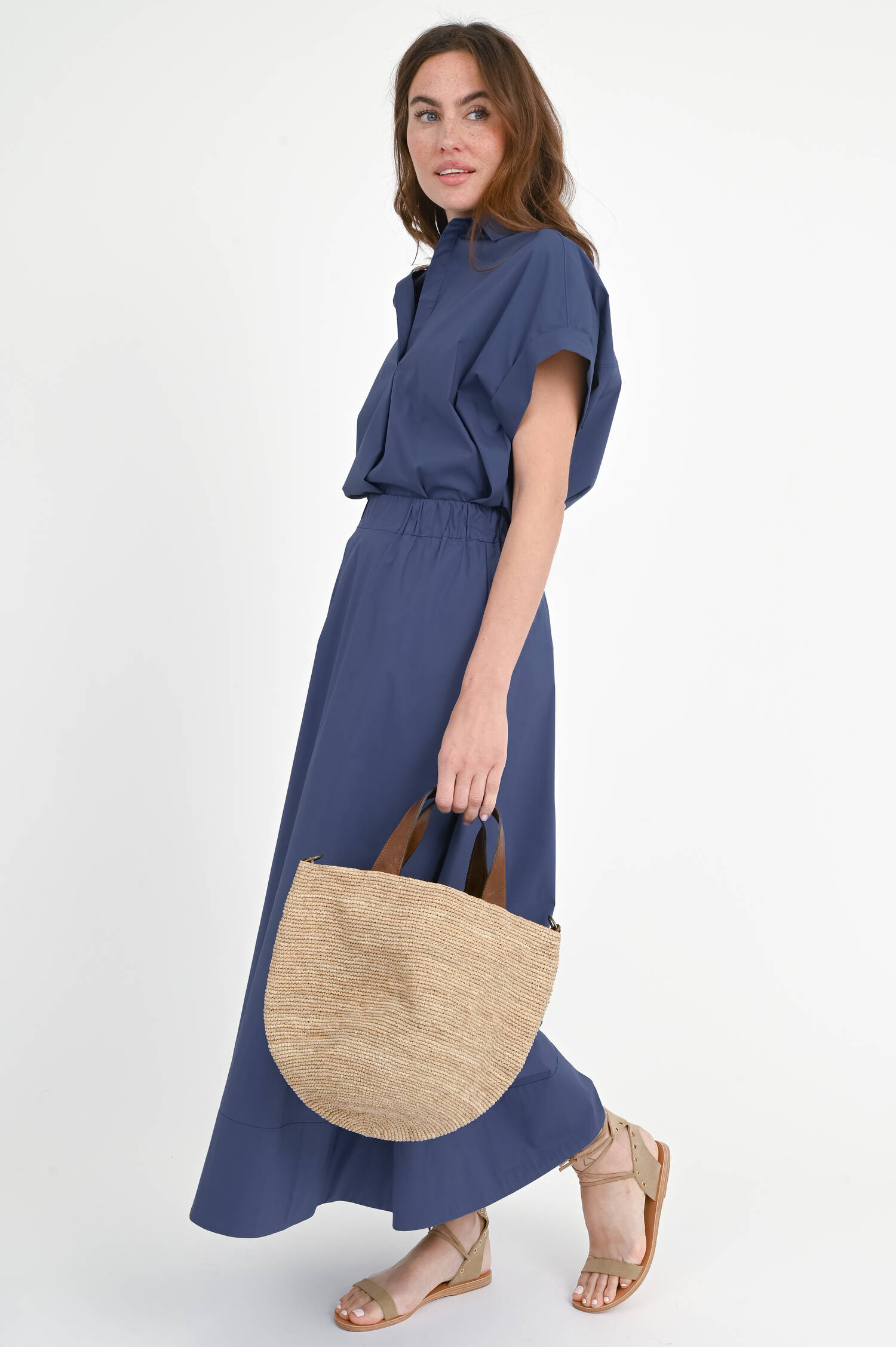 Maxi-Rock SUSANNE in Schieferblau