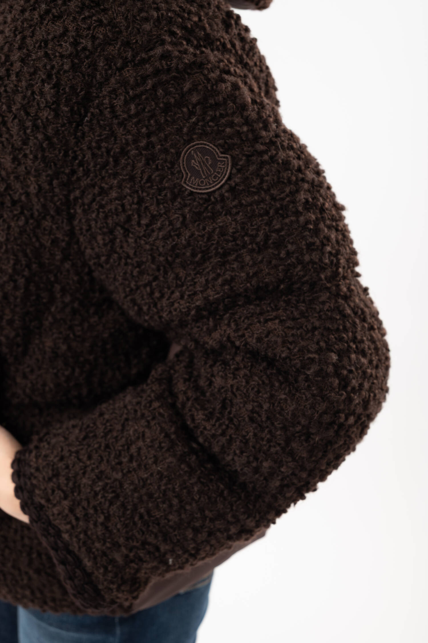 Bouclé-Daunensteppjacke CRISTALLIN in Braun Bouclé-Daunensteppjacke CRISTALLIN in Braun