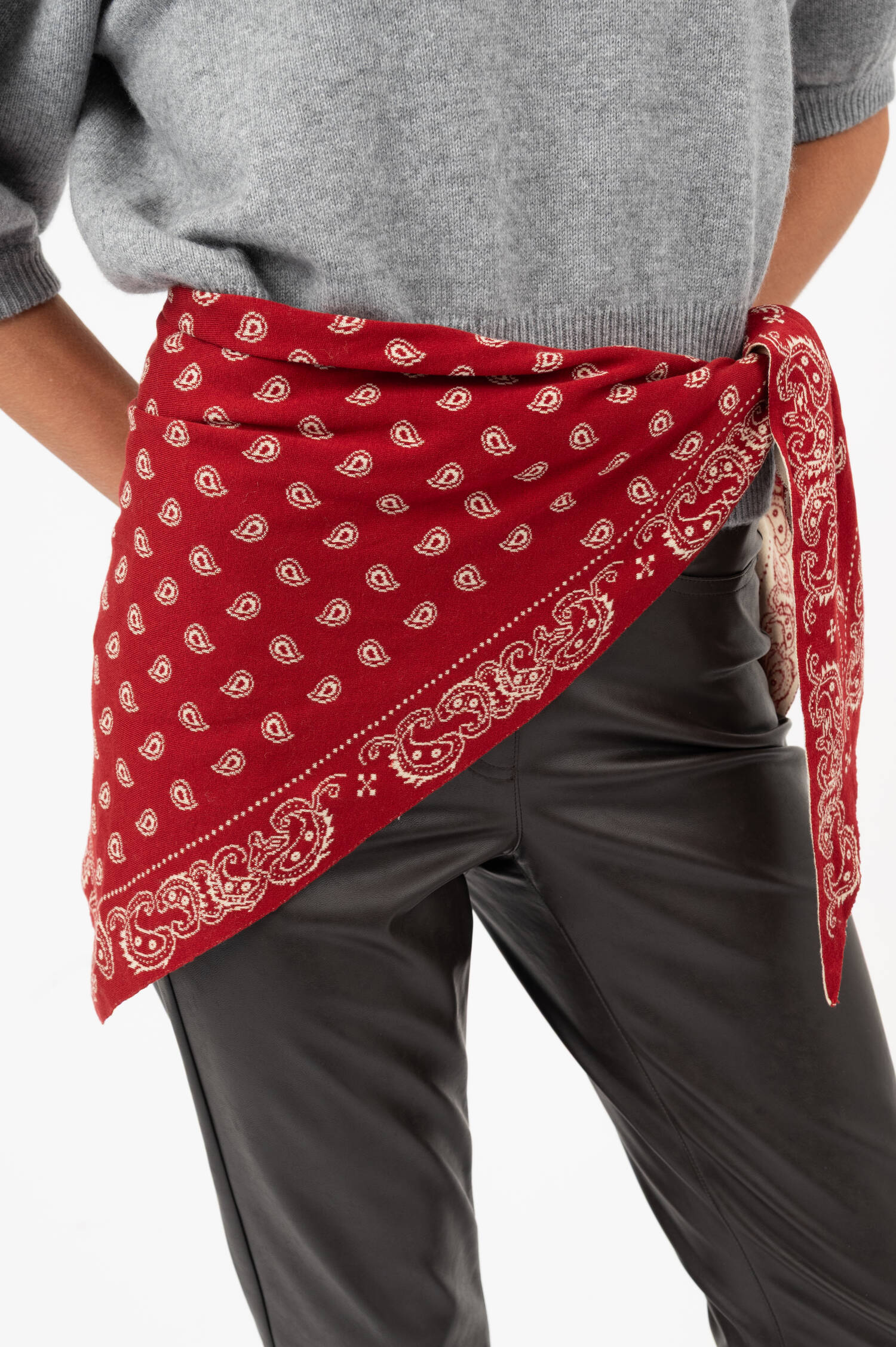 Paisley Dreieckstuch in Rot/Beige Paisley Dreieckstuch in Rot/Beige