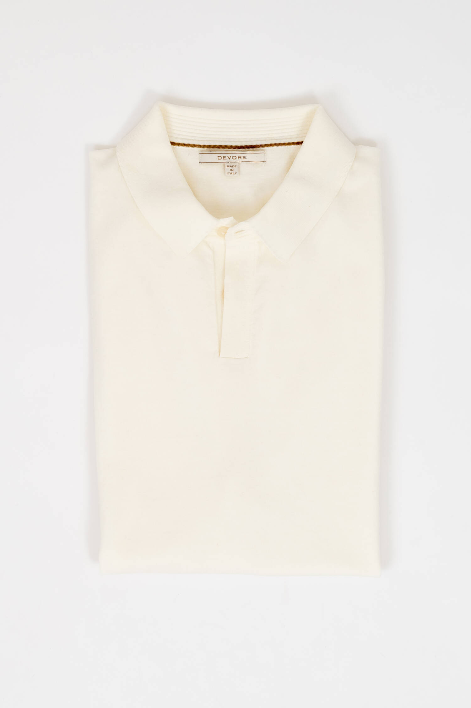Leinenmix Polo SILK ICE CREPE in Weiß