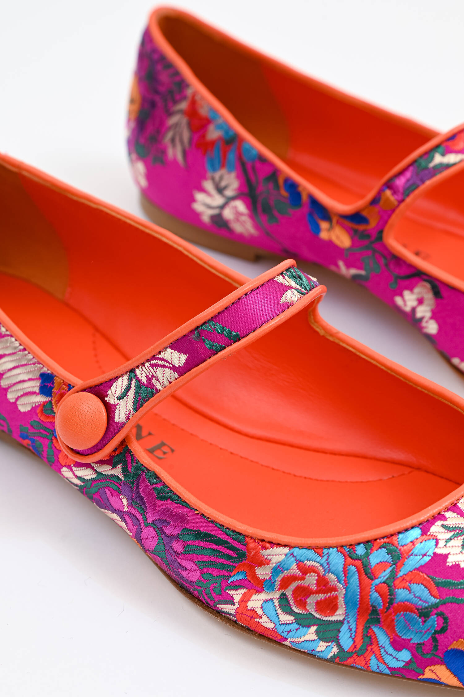 Ballerina BARBARA mit Riemchen in Arancio