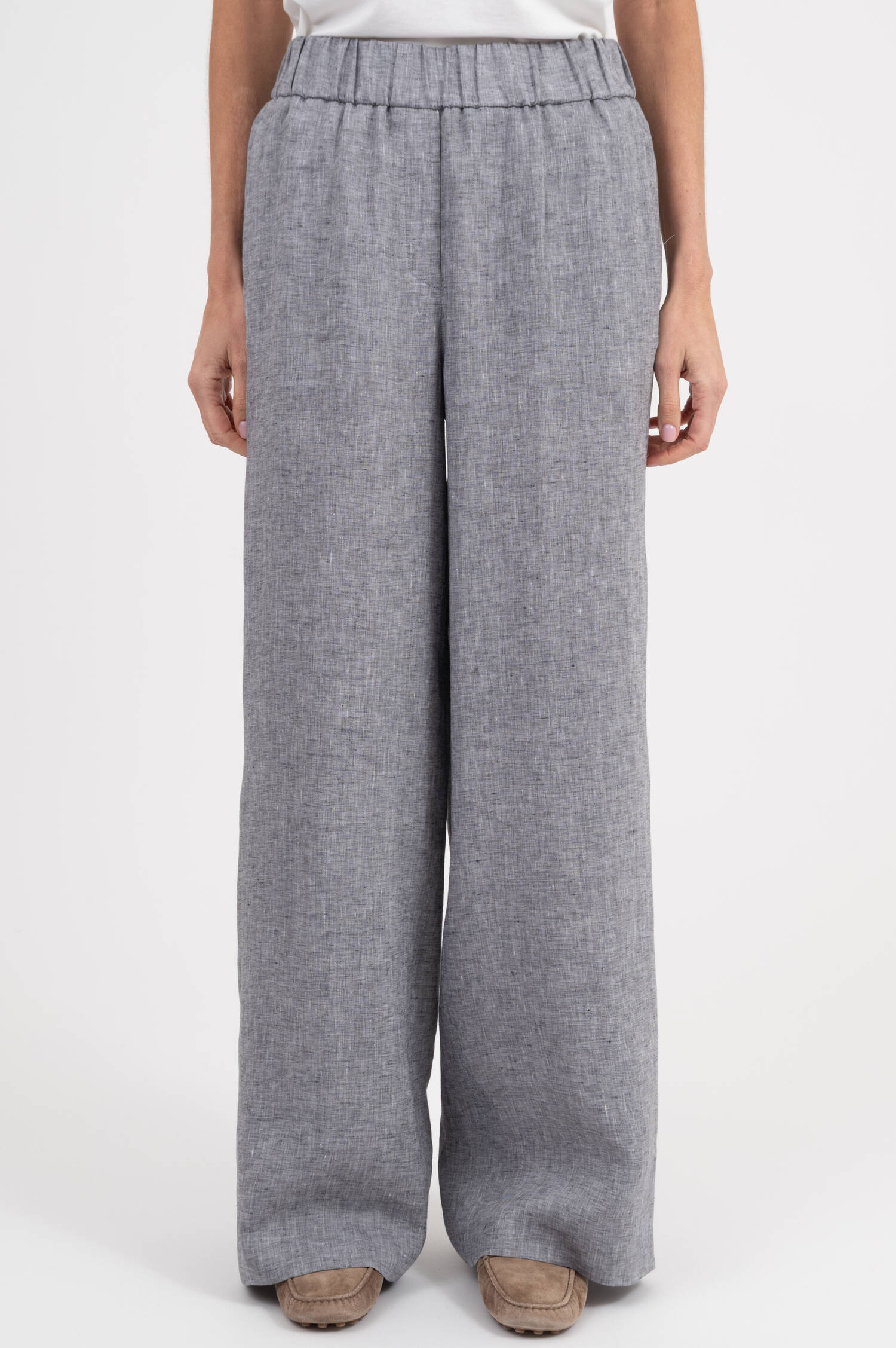 Hose in Blau meliert