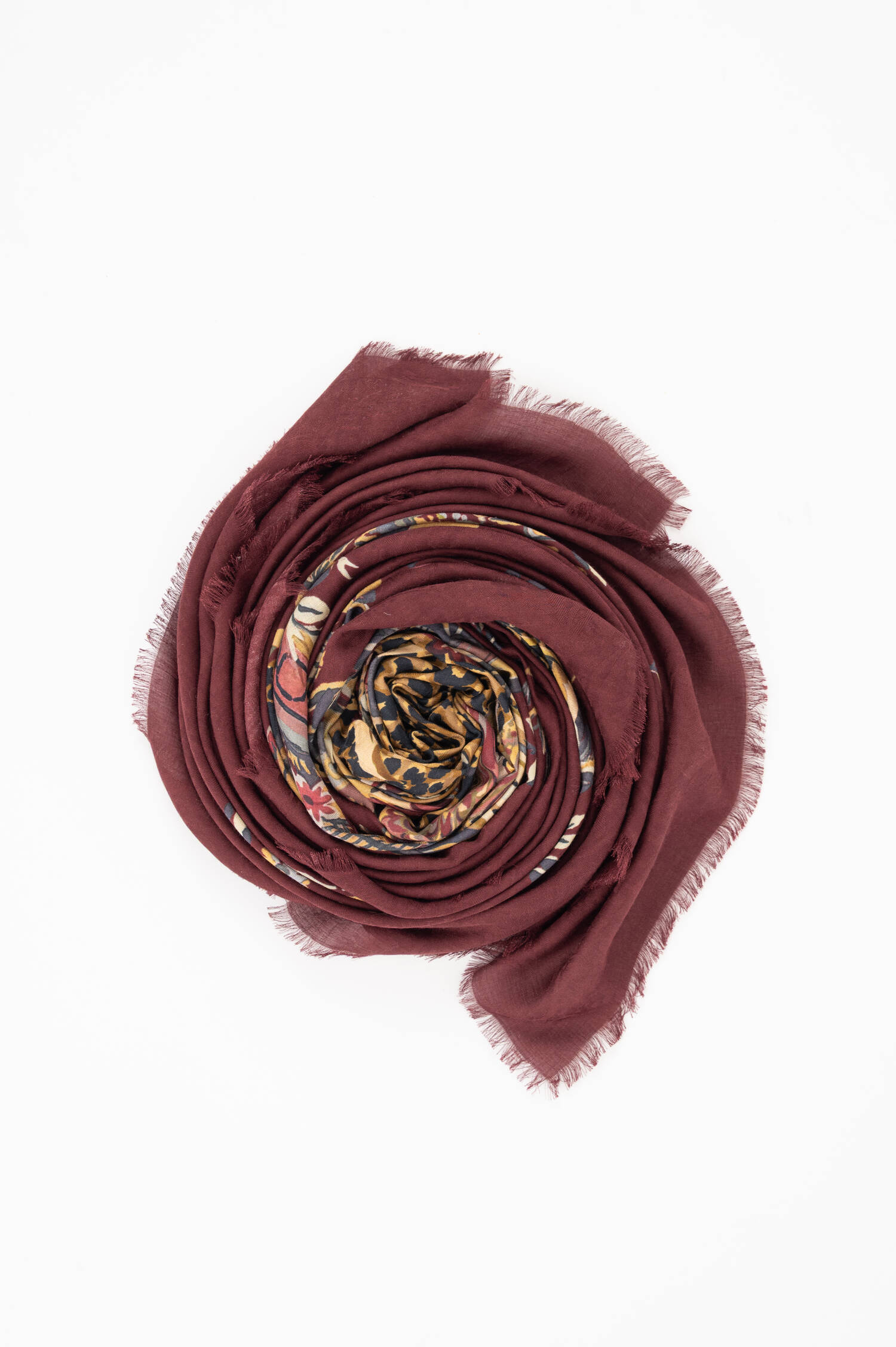 Jacquard Tuch in Burgund Jacquard Tuch in Burgund