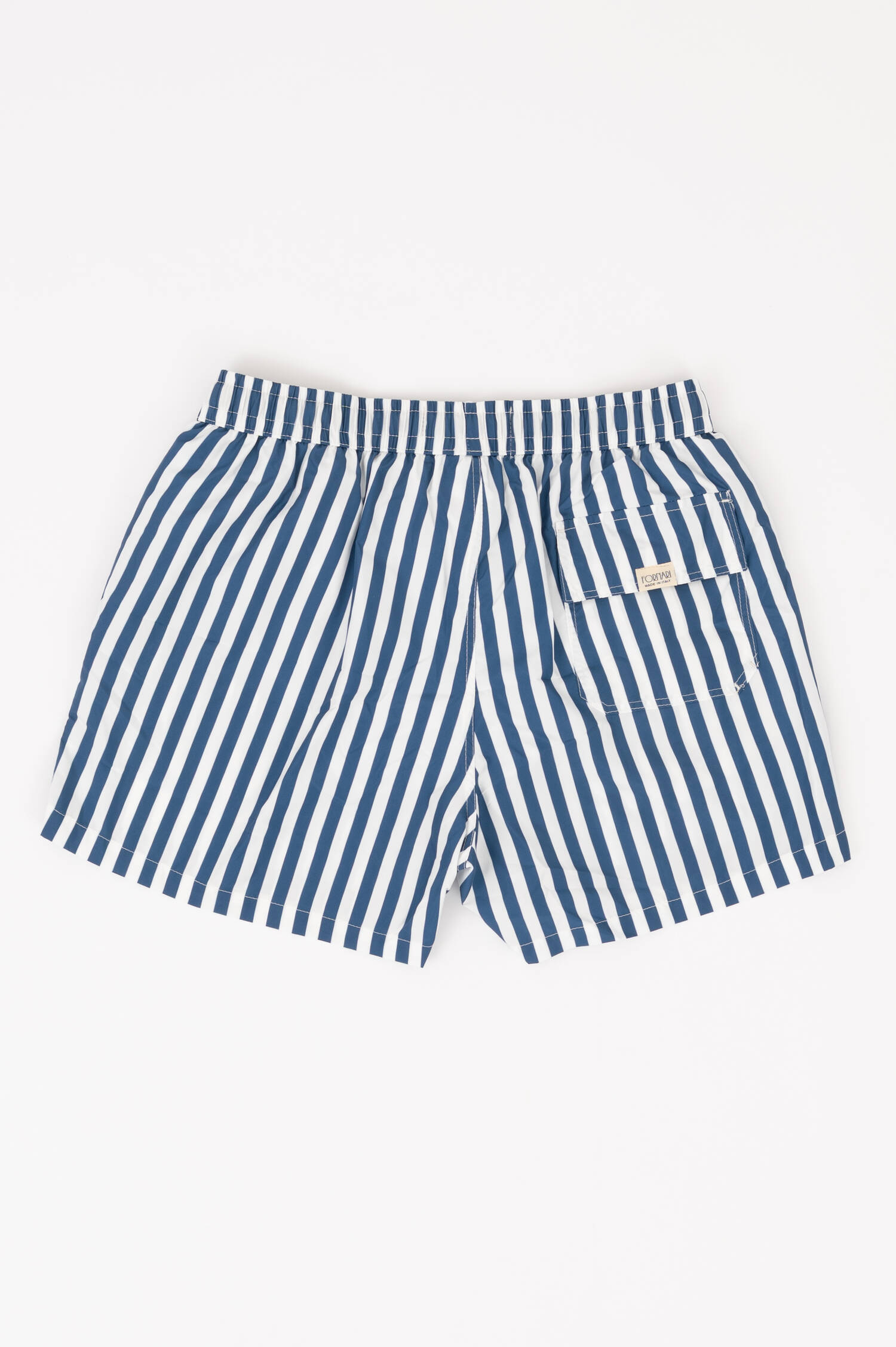 Badehose in Dunkelblau/Weiß gestreift