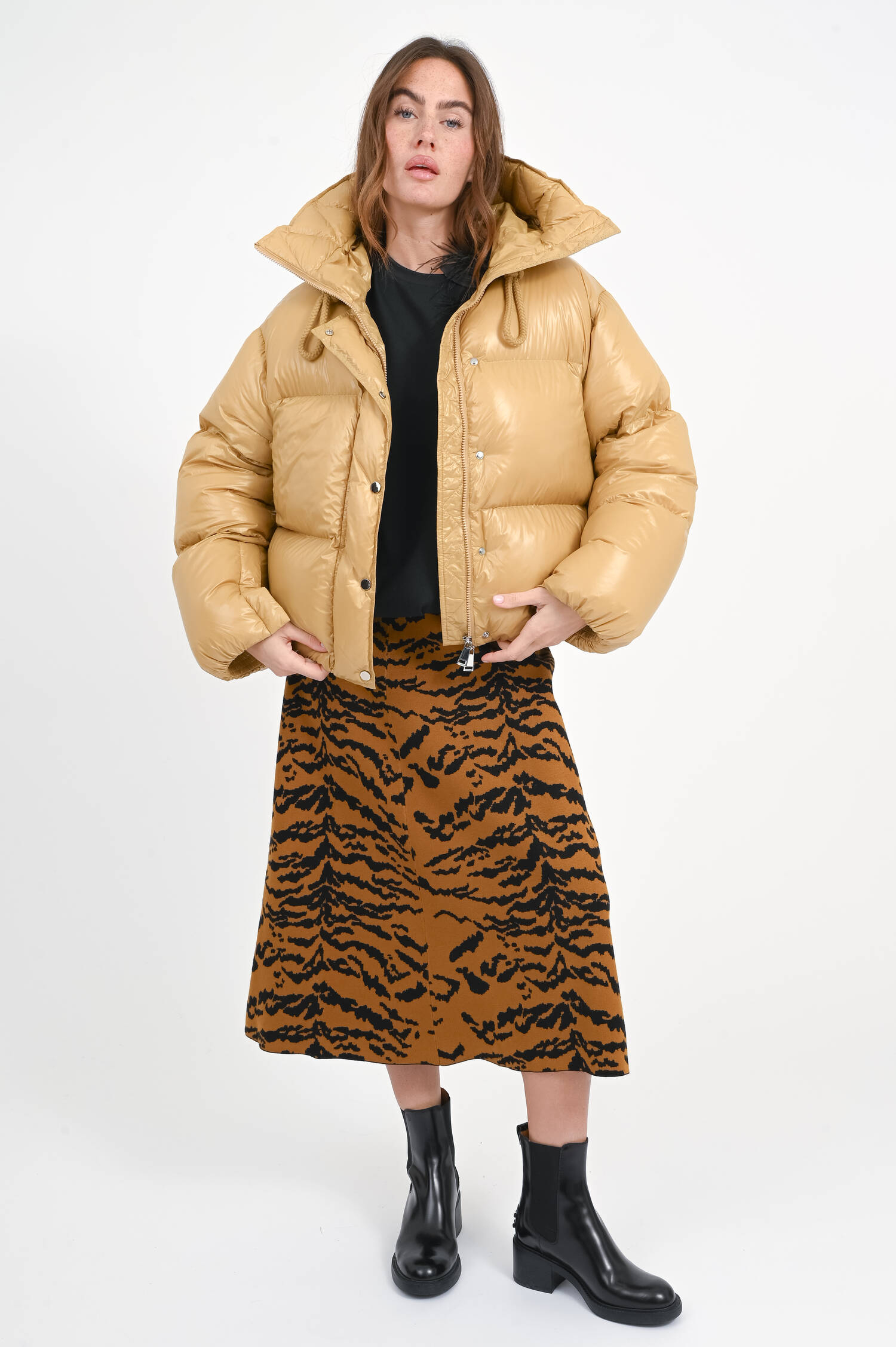 Leichte Daunenjacke in Senfgelb Leichte Daunenjacke in Senfgelb