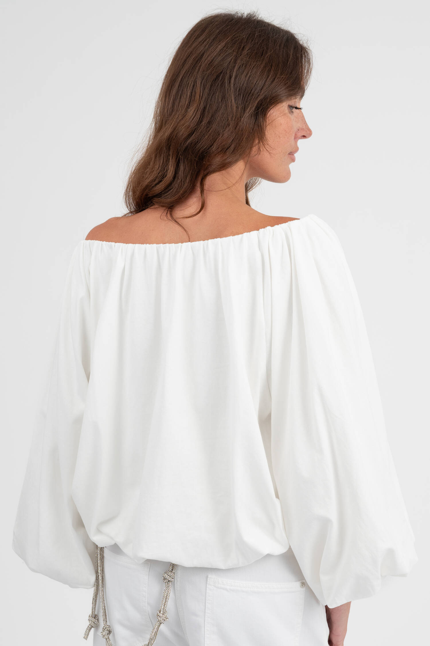 Off-Shoulder Top in Weiß