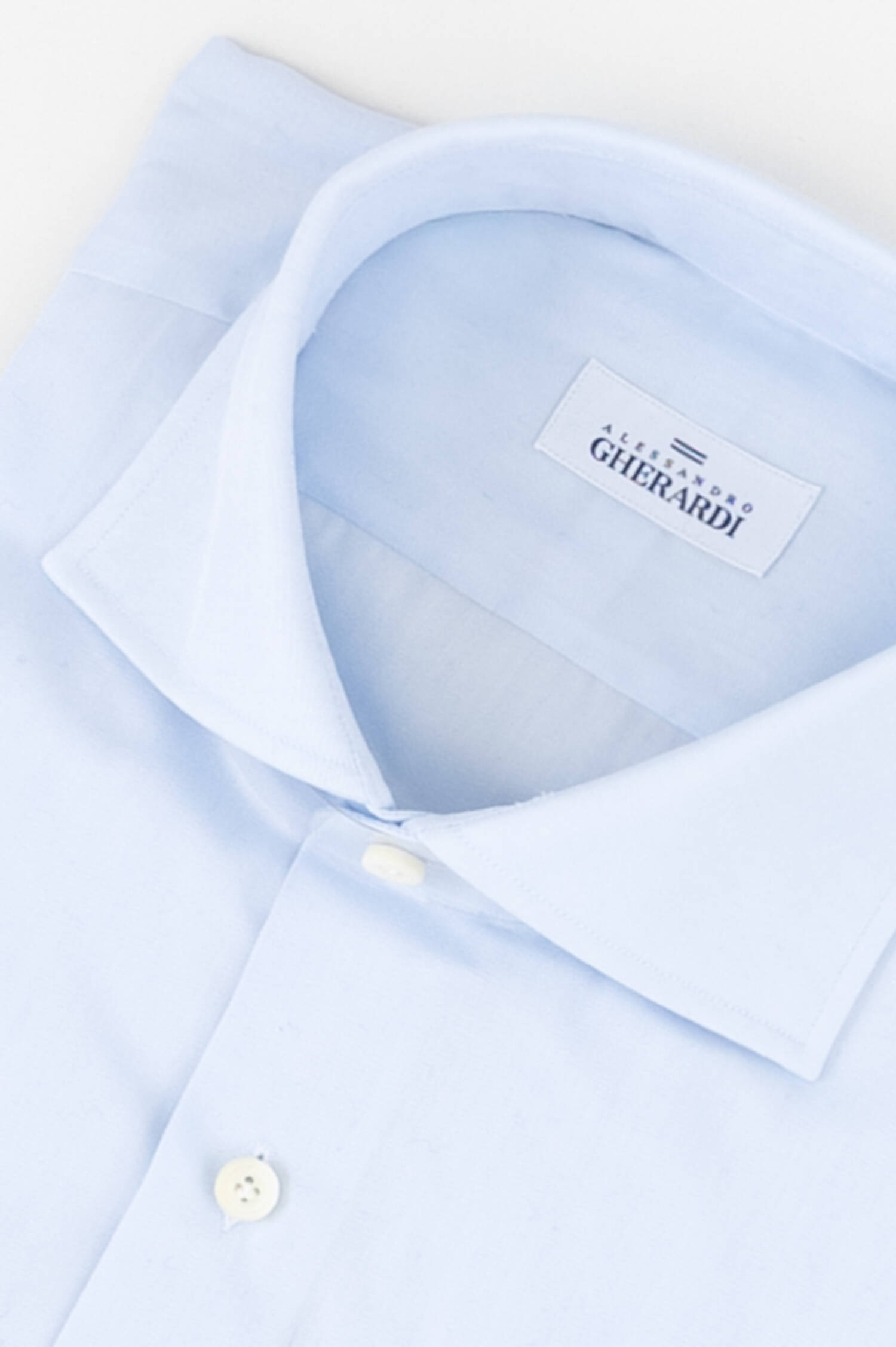 Twill Hemd in Hellblau