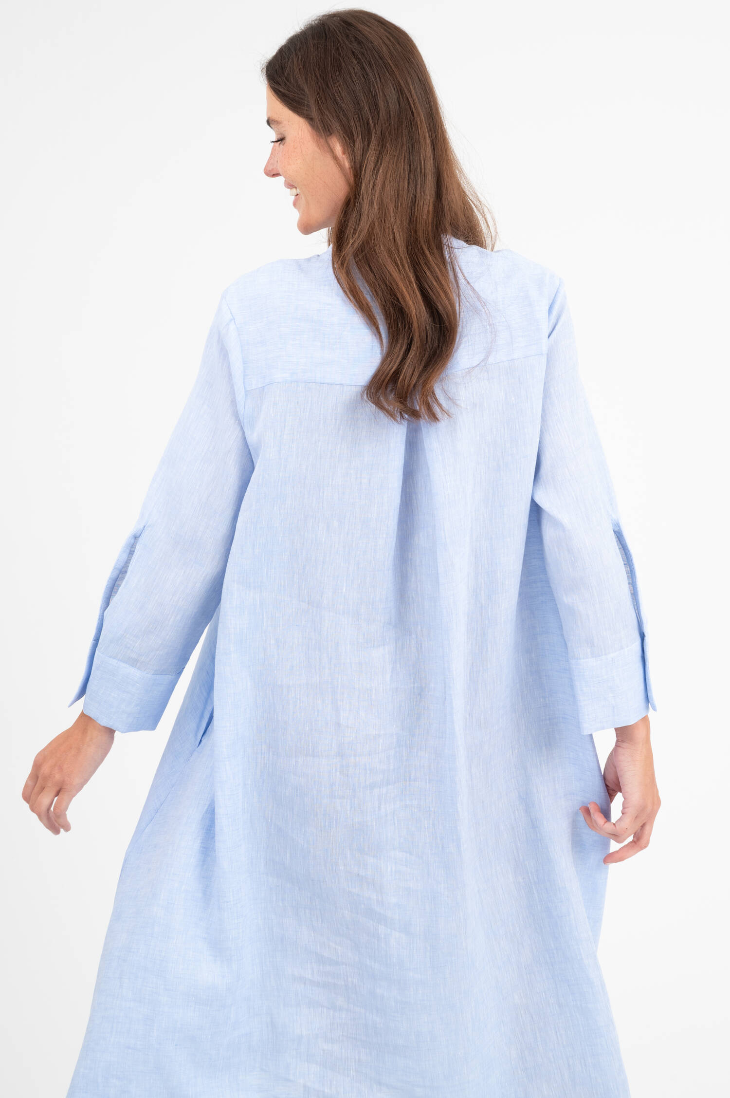 Leinenkleid in Hellblau