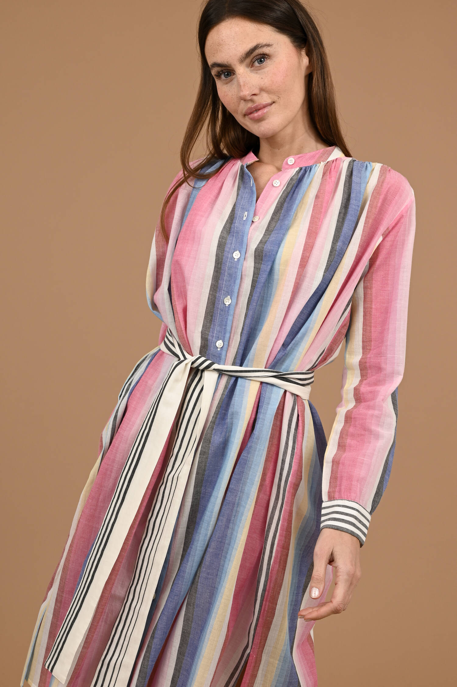 Kleid Eos in Multicolor gemustert