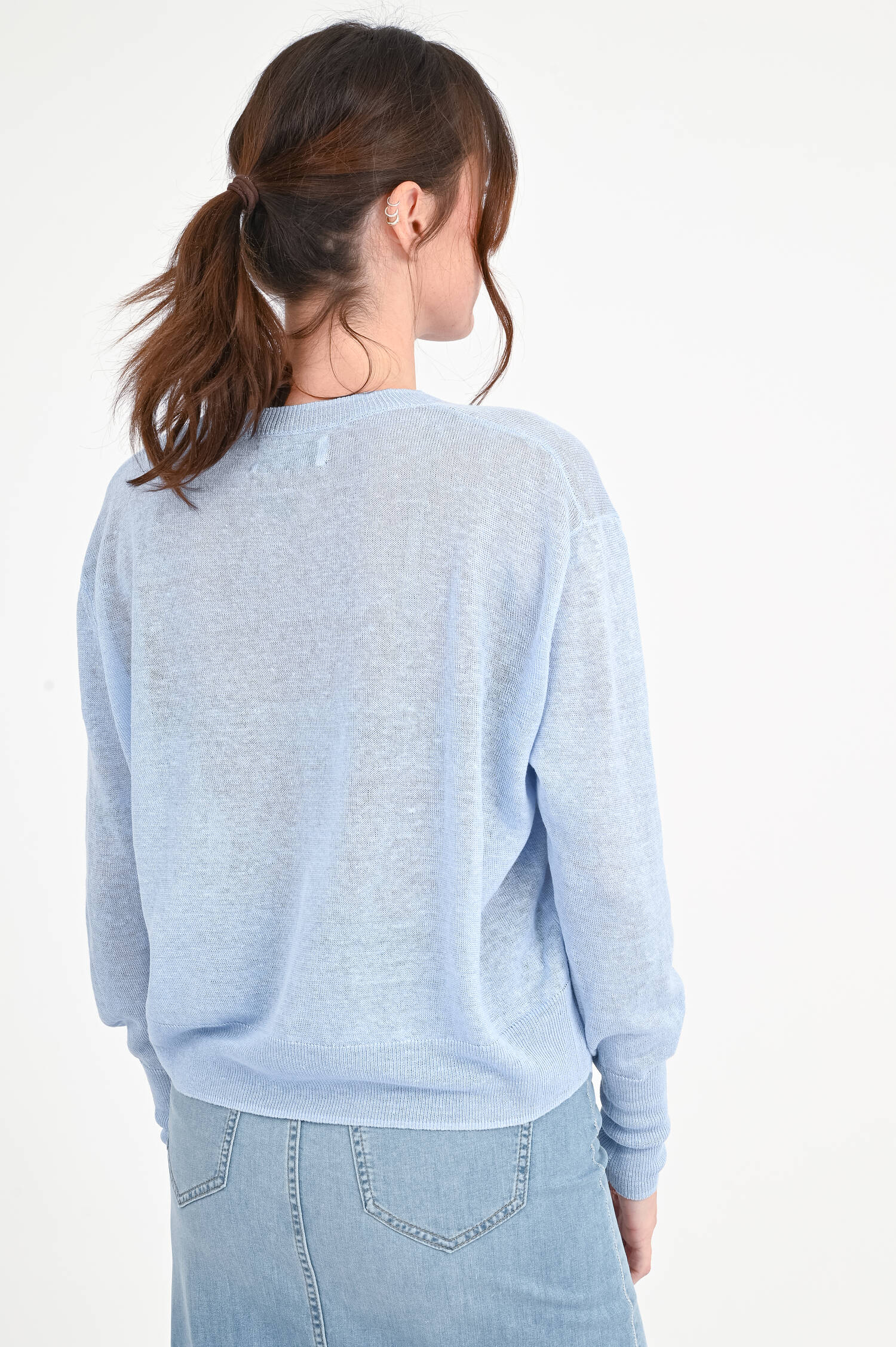 Pullover SANTE aus Hanf in Hellblau