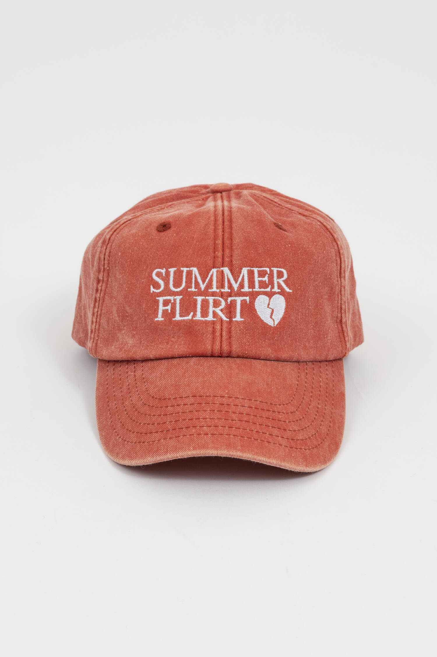 Basecap mit Stick in Orange