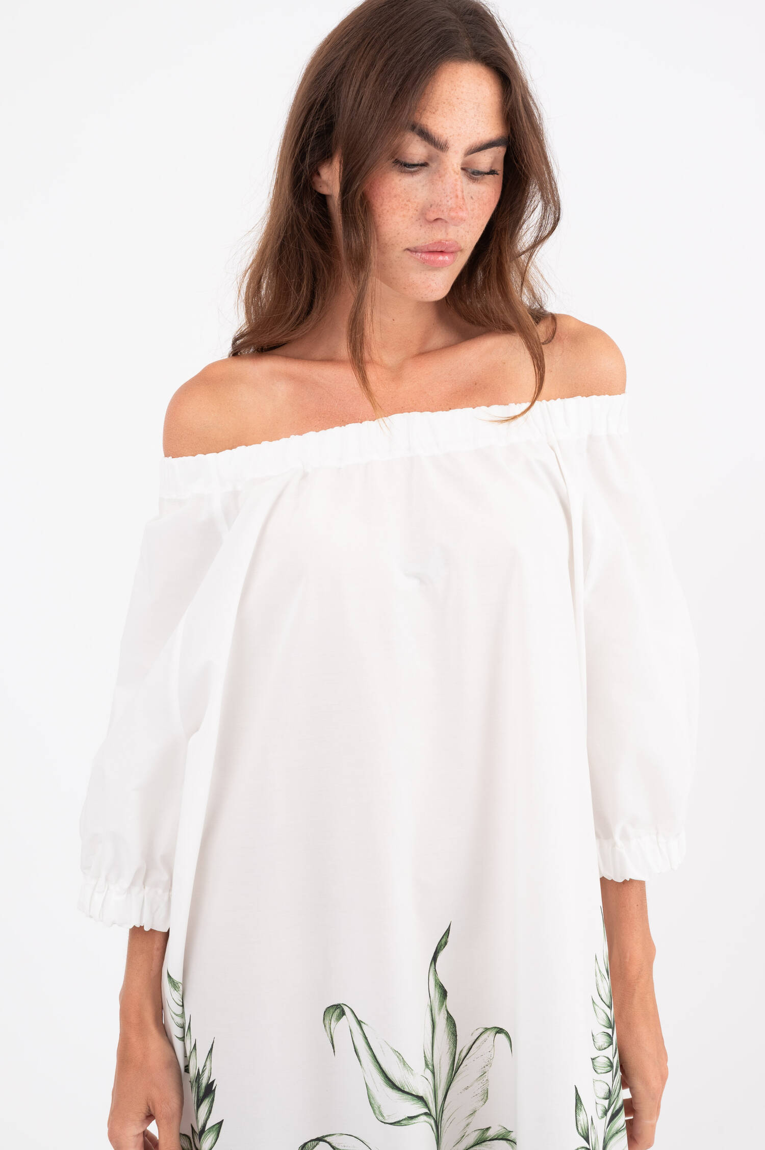 Off-Shoulder Kleid TEIA in Weiß Off-Shoulder Kleid TEIA in Weiß