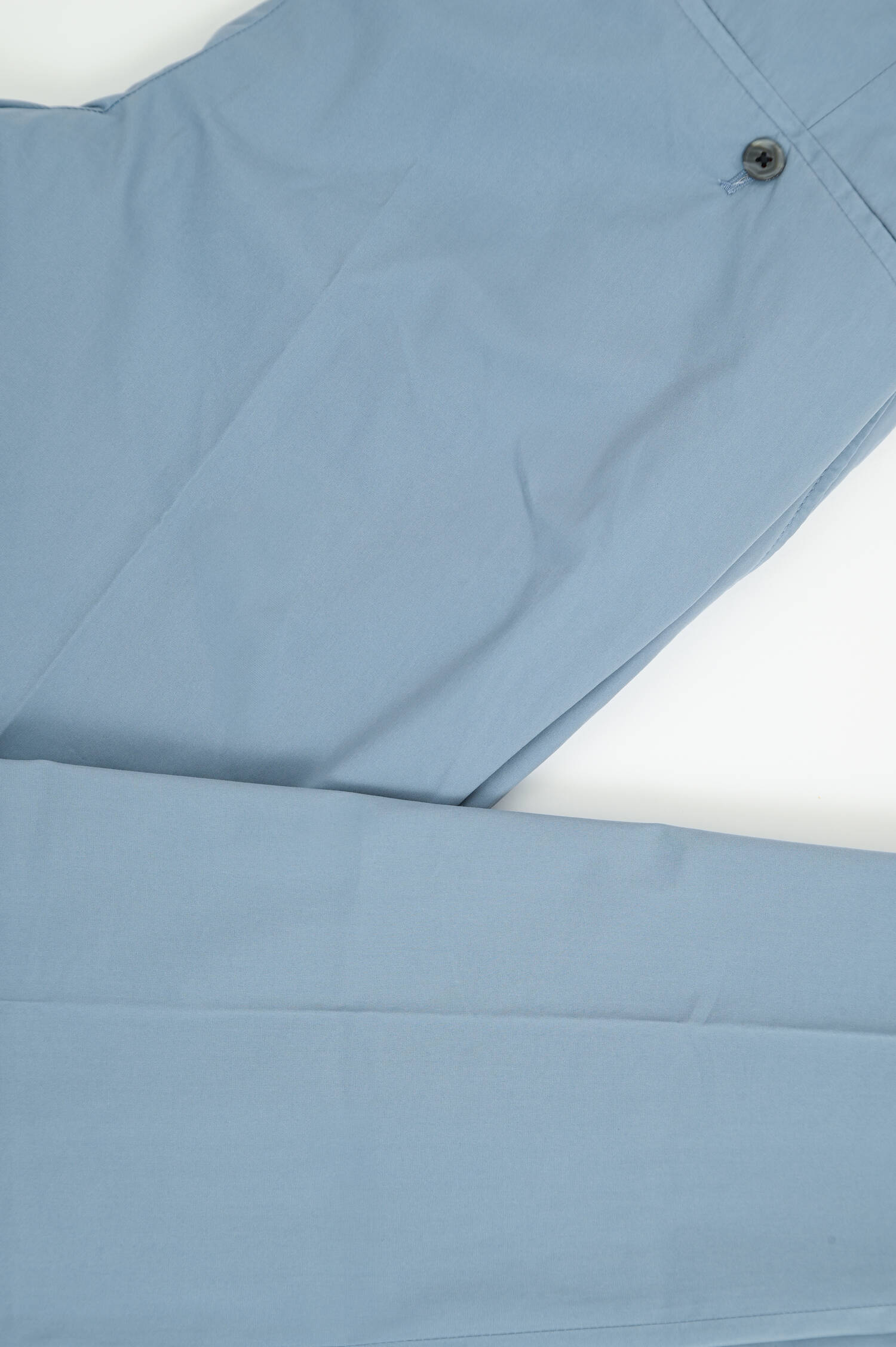 Hose aus Baumwoll-Mix in Hellblau