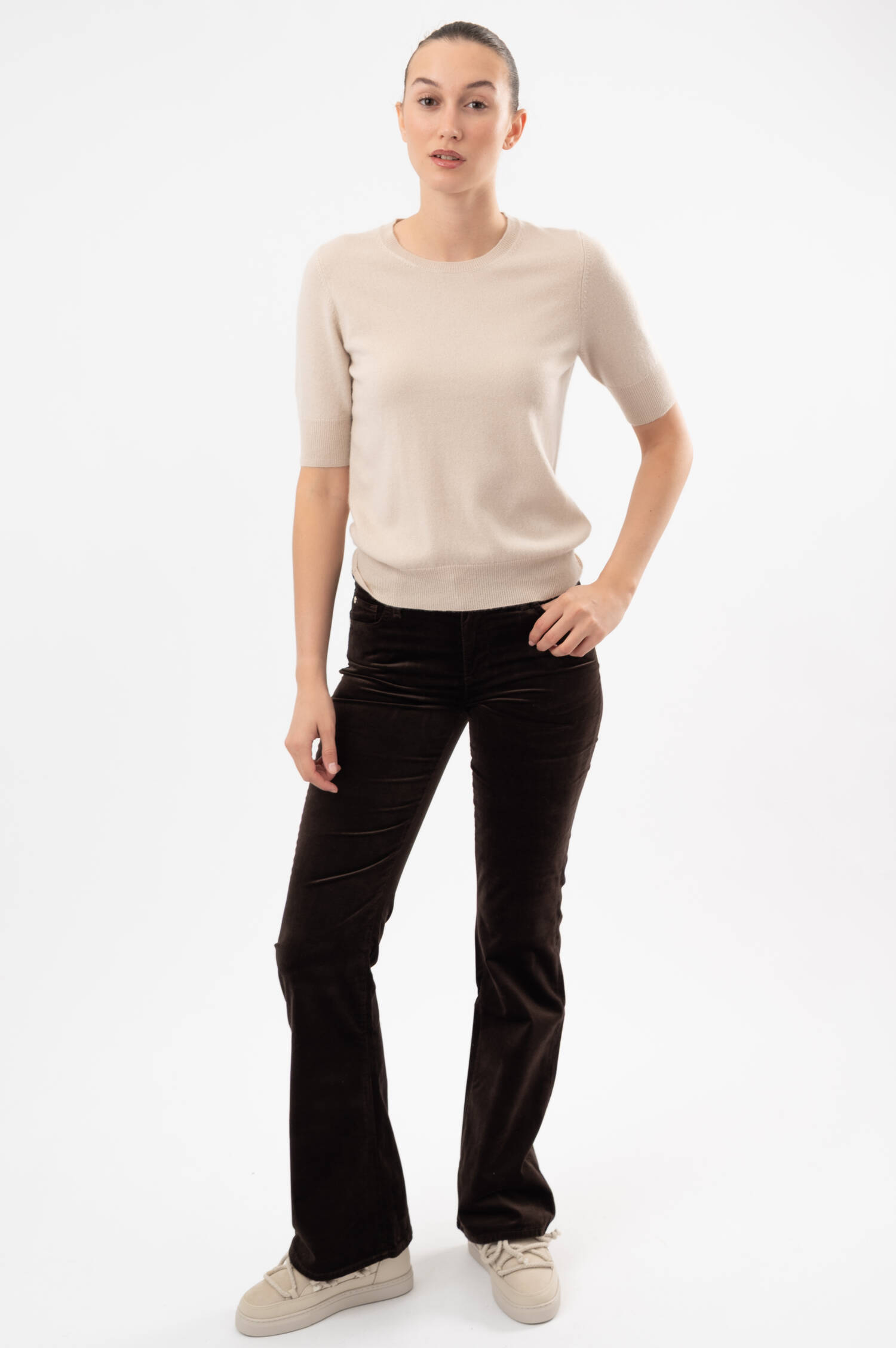 Cashmere-Pullover in Beige Cashmere-Pullover in Beige