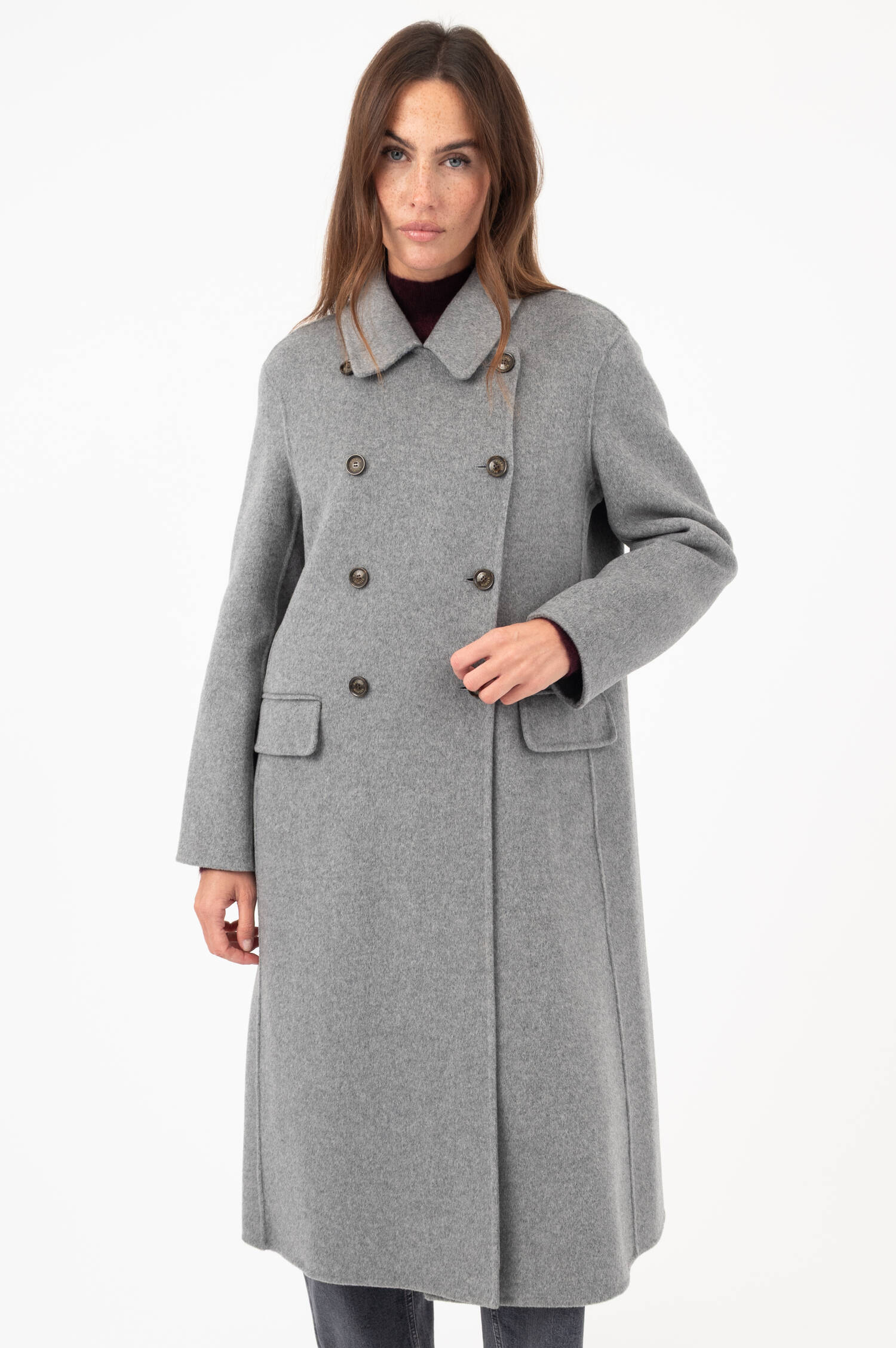 Woll-Cashmere-Mantel REGINA in Grau Woll-Cashmere-Mantel REGINA in Grau