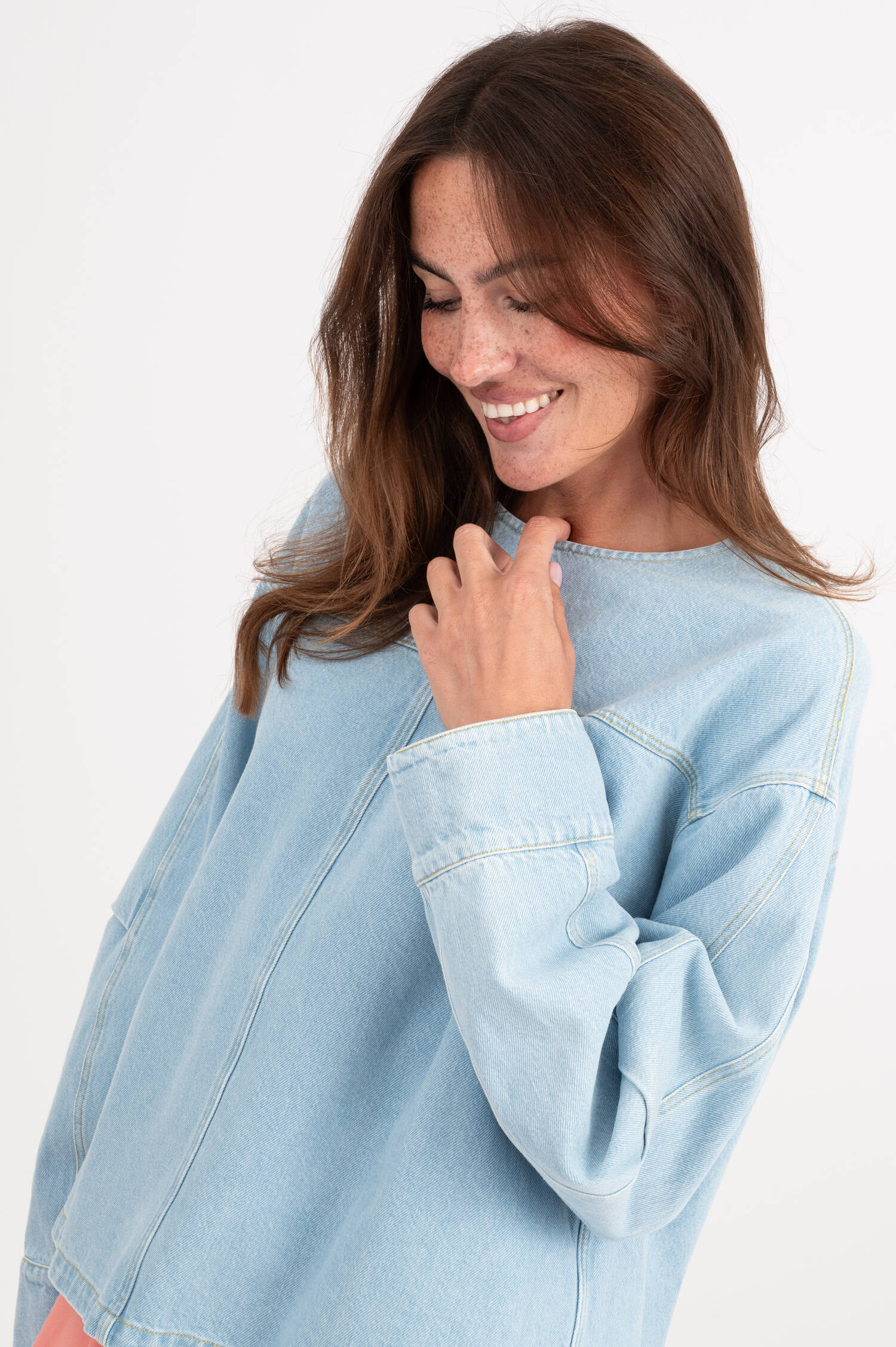 Jeanshemd in Hellblau Jeanshemd in Hellblau
