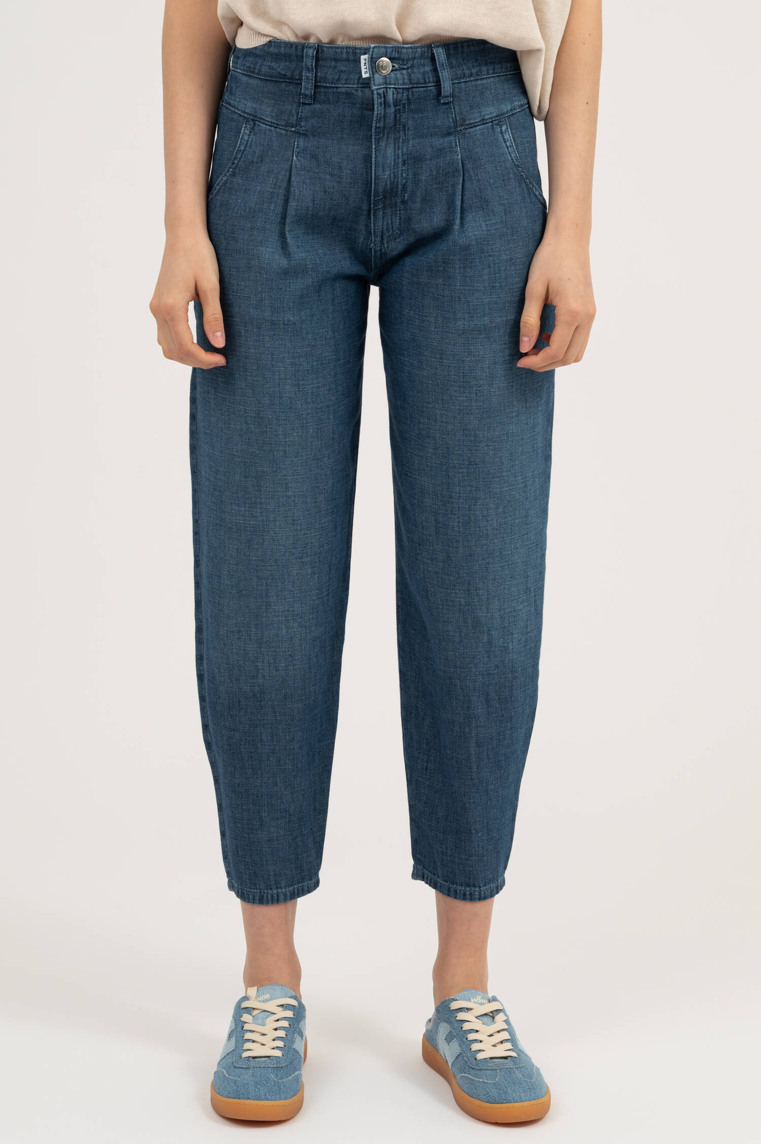 Jeans THE O SHAPE in Mittelblau