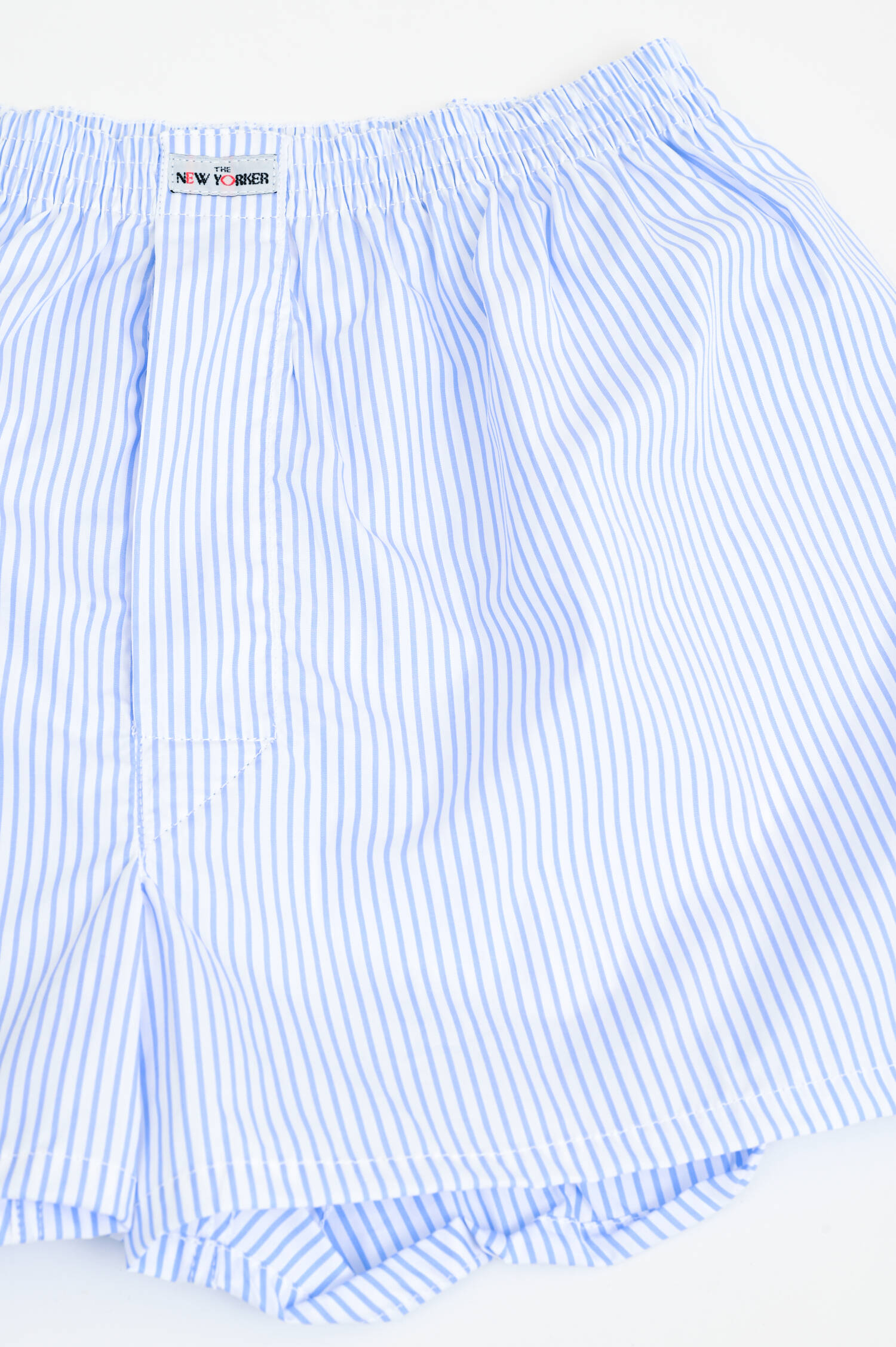 Boxershorts in Hellblau/Weiß gestreift