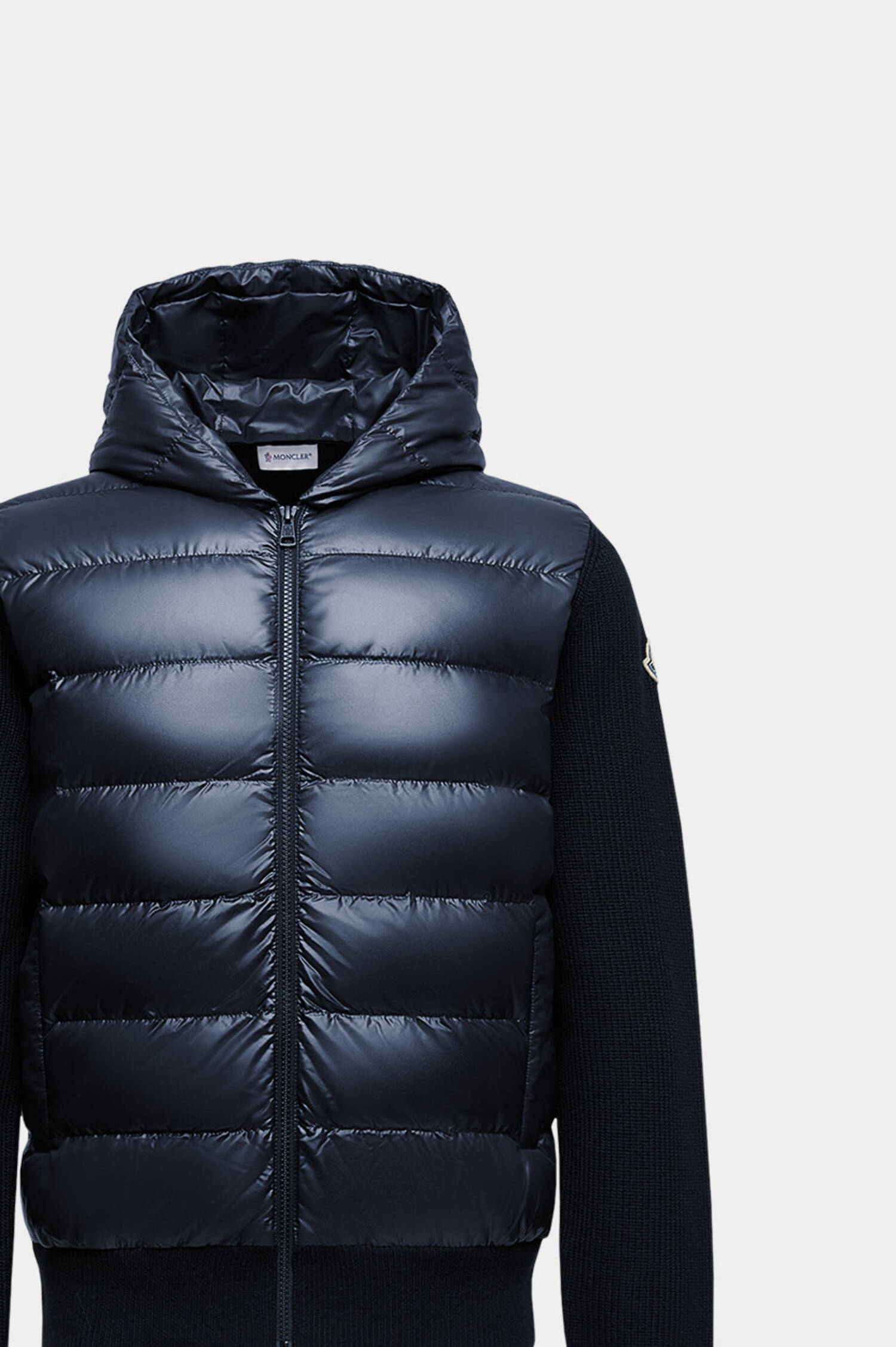 Hybrid Daunen Cardigan in Navy