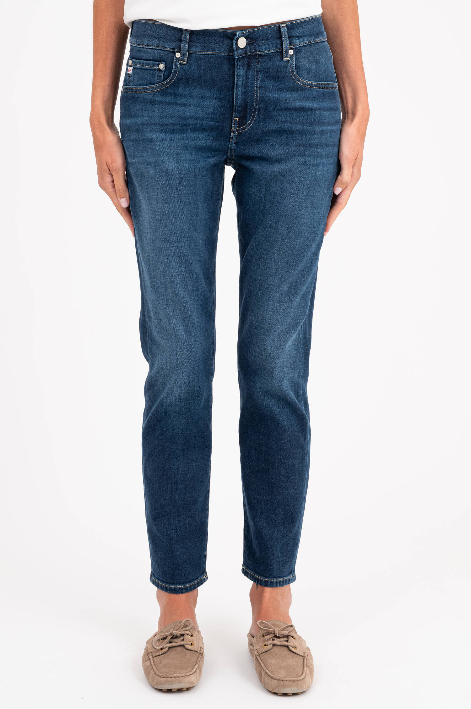 Slim Fit Jeans EX BOYFRIEND in Dunkelblau Slim Fit Jeans EX BOYFRIEND in Dunkelblau