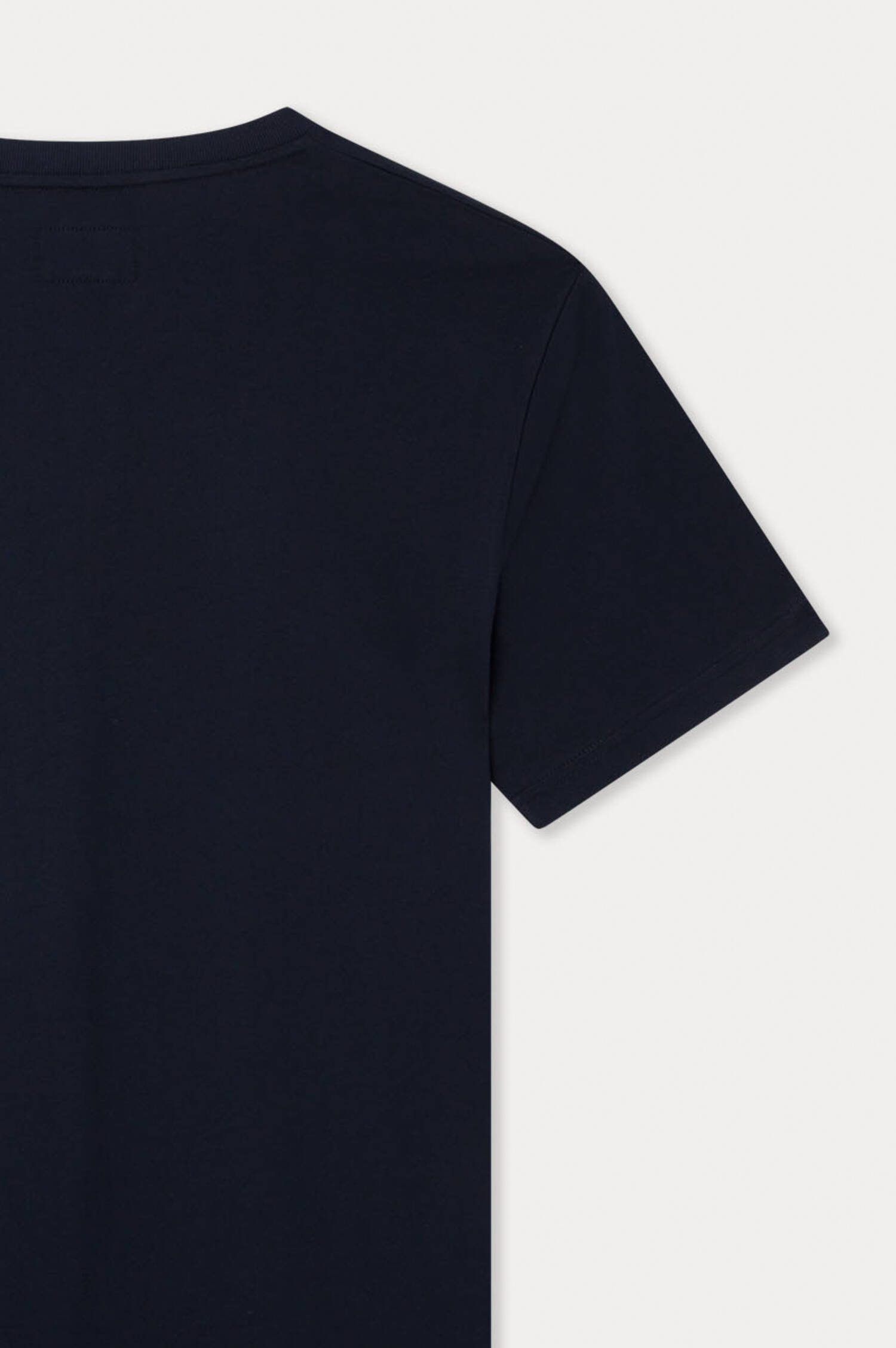 T-Shirt mit Logo-Schriftzug in Navy