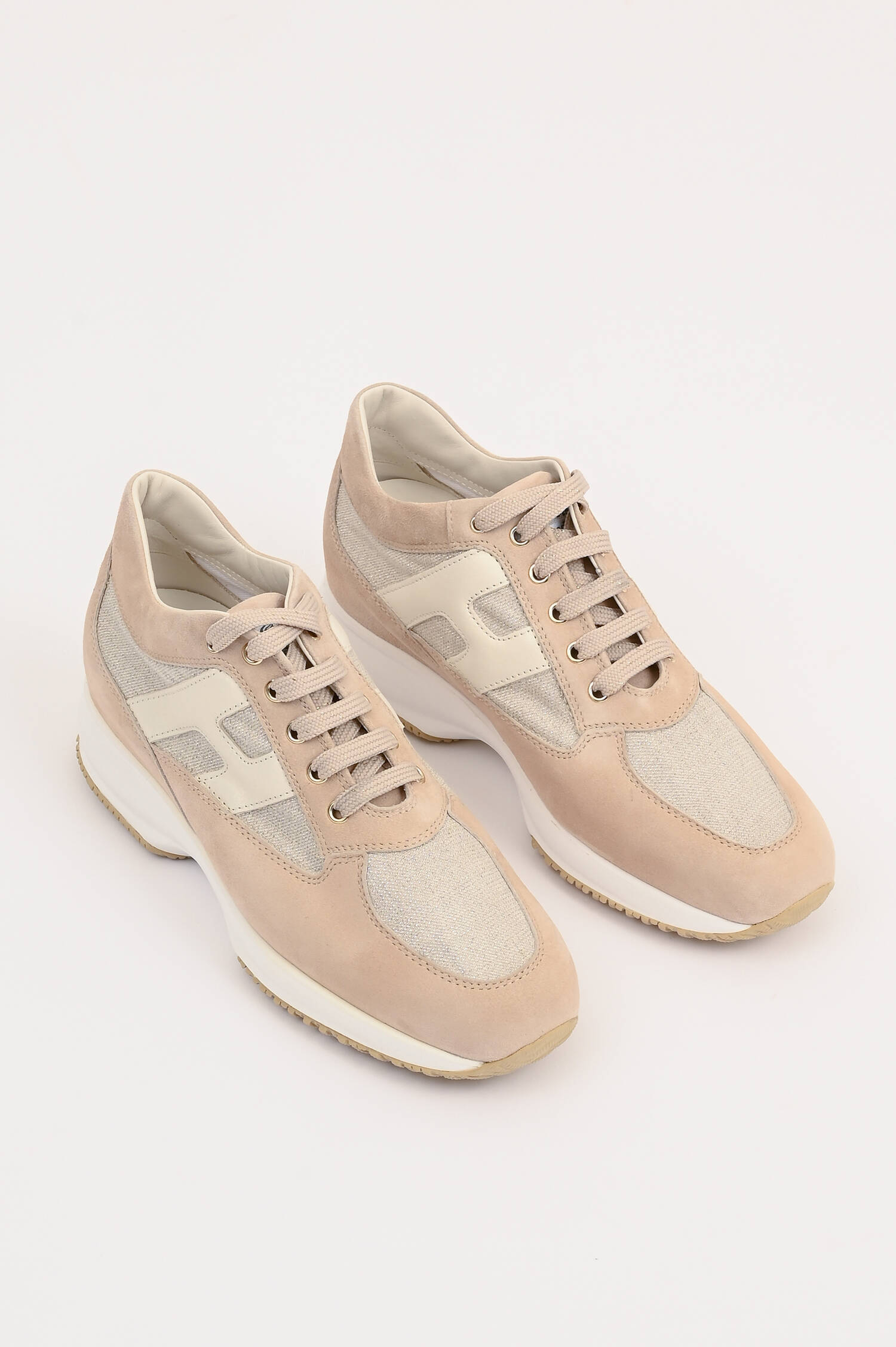Sneaker INTERACTIVE PELLE in Rose/Beige