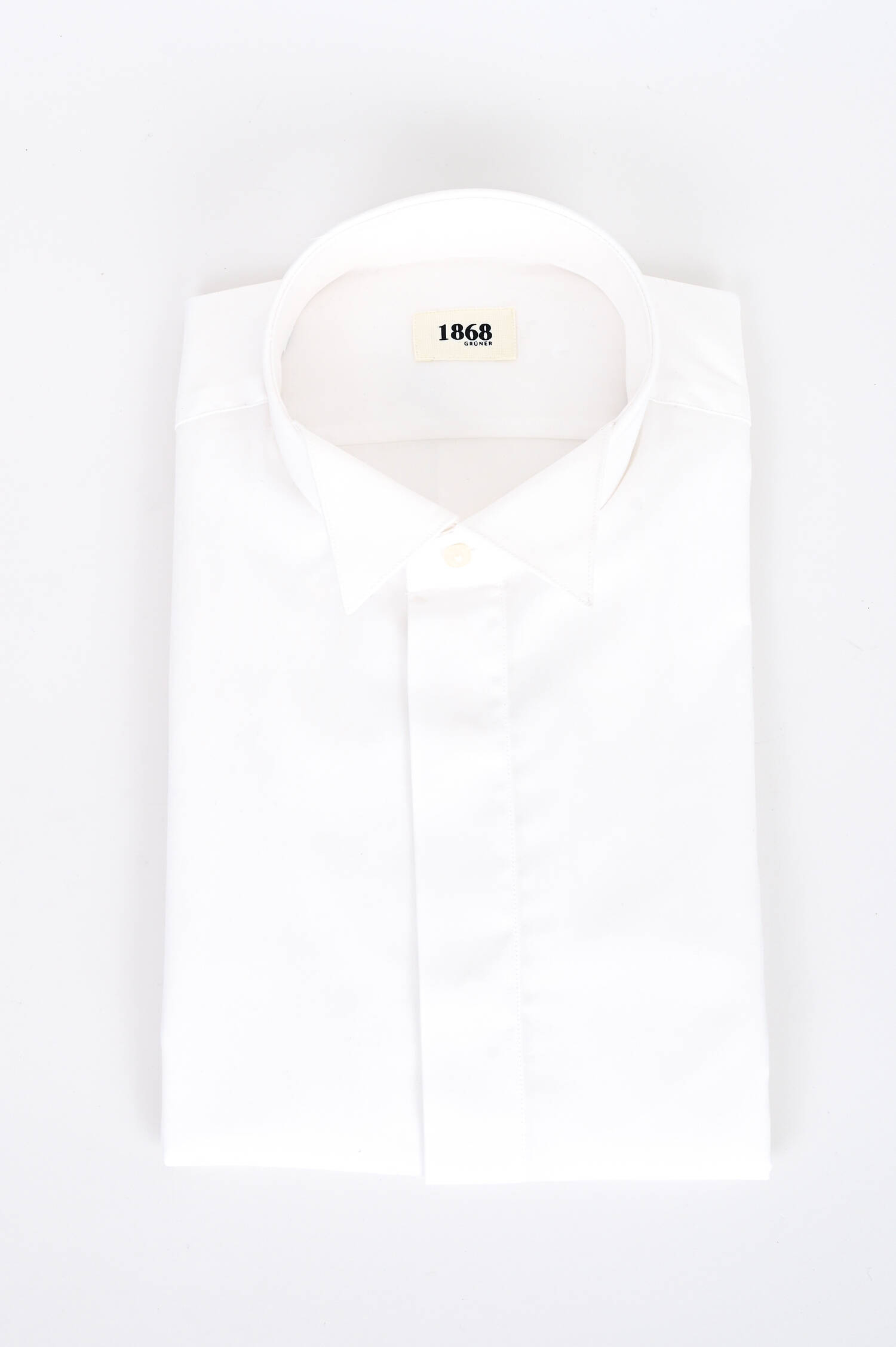 Smokinghemd aus Baumwolle in Weiß