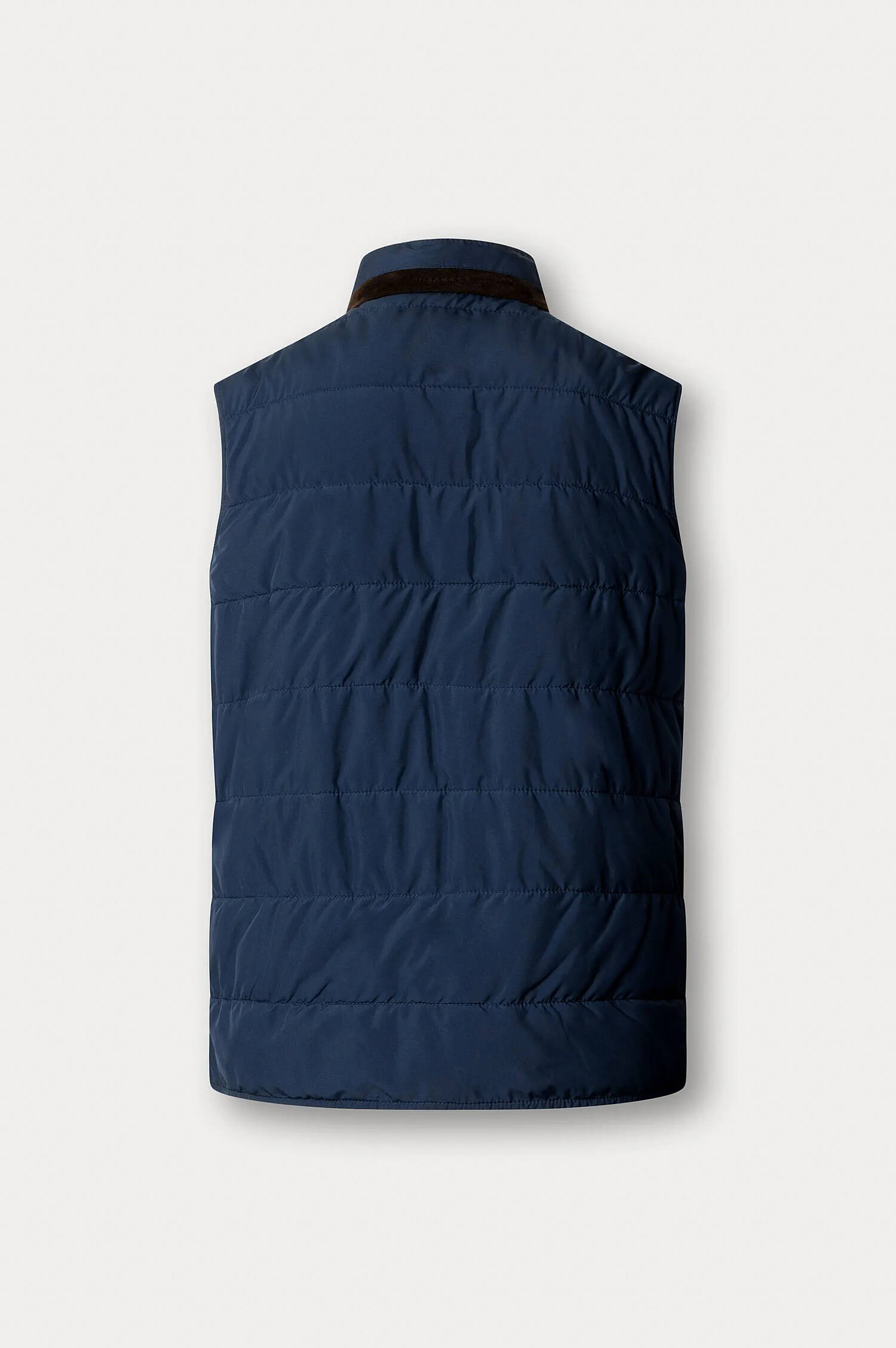 Wende-Gilet in Braun/Navy