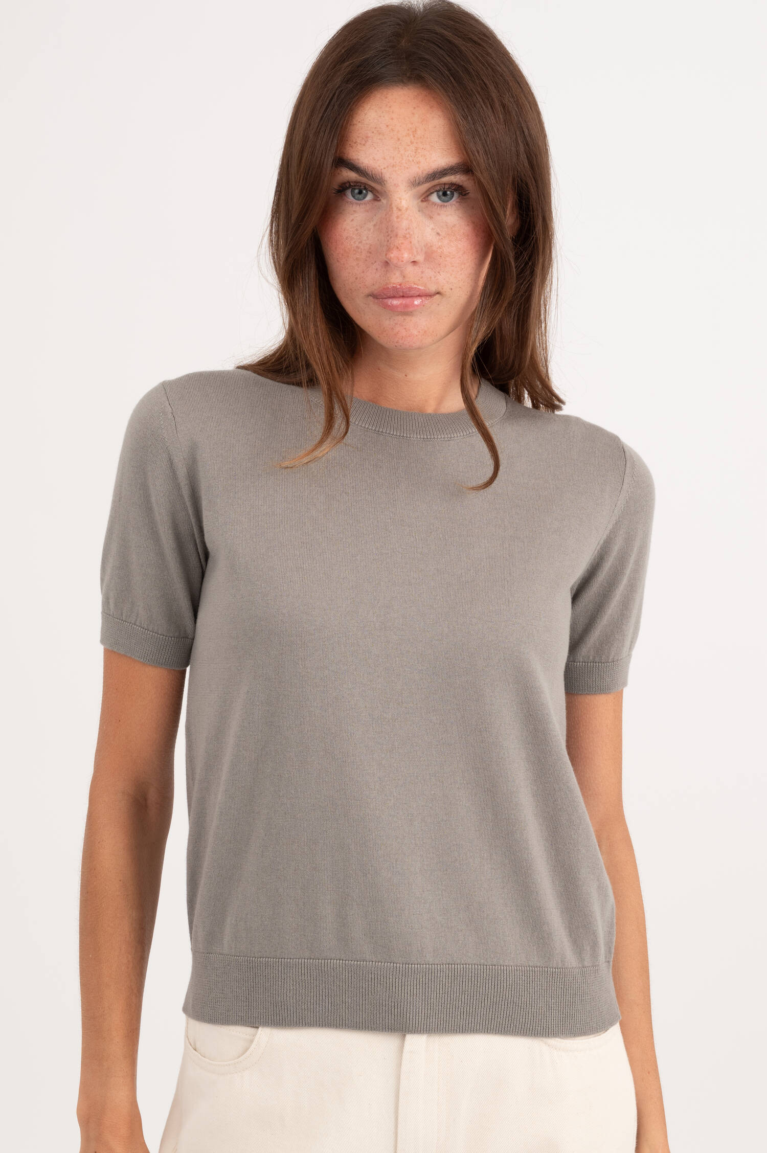 Strickshirt GIULIETTA in Grau