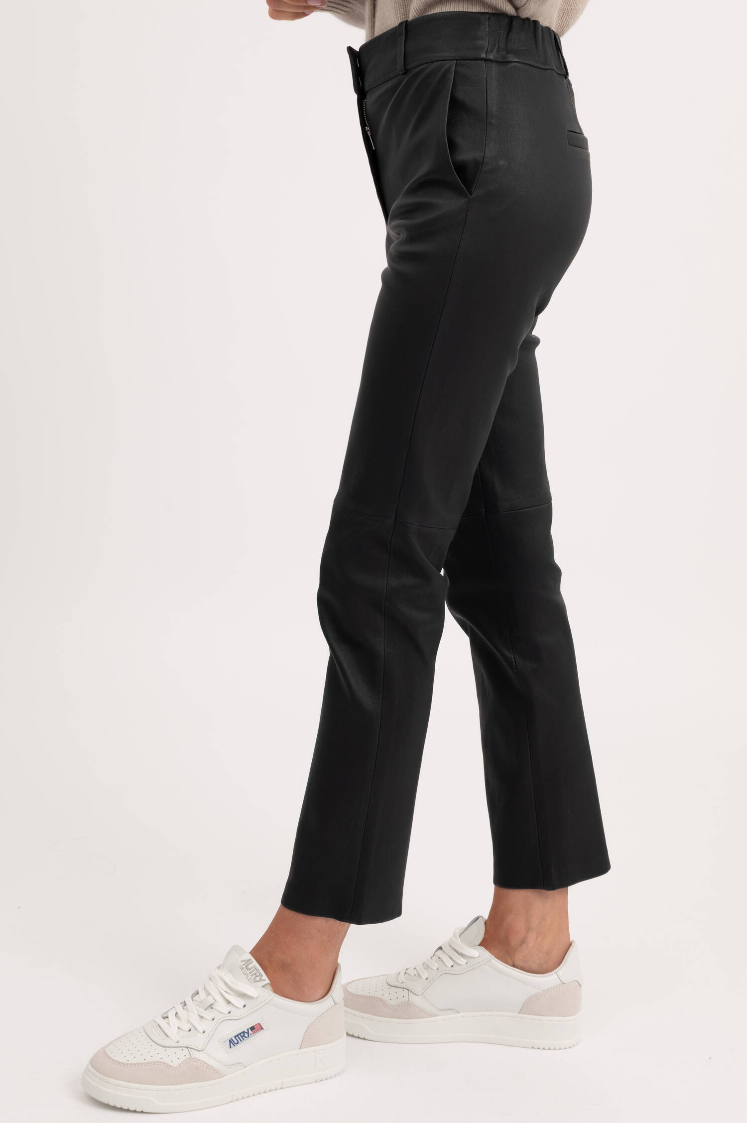 Nappa-Lederhose in Navy Nappa-Lederhose in Navy