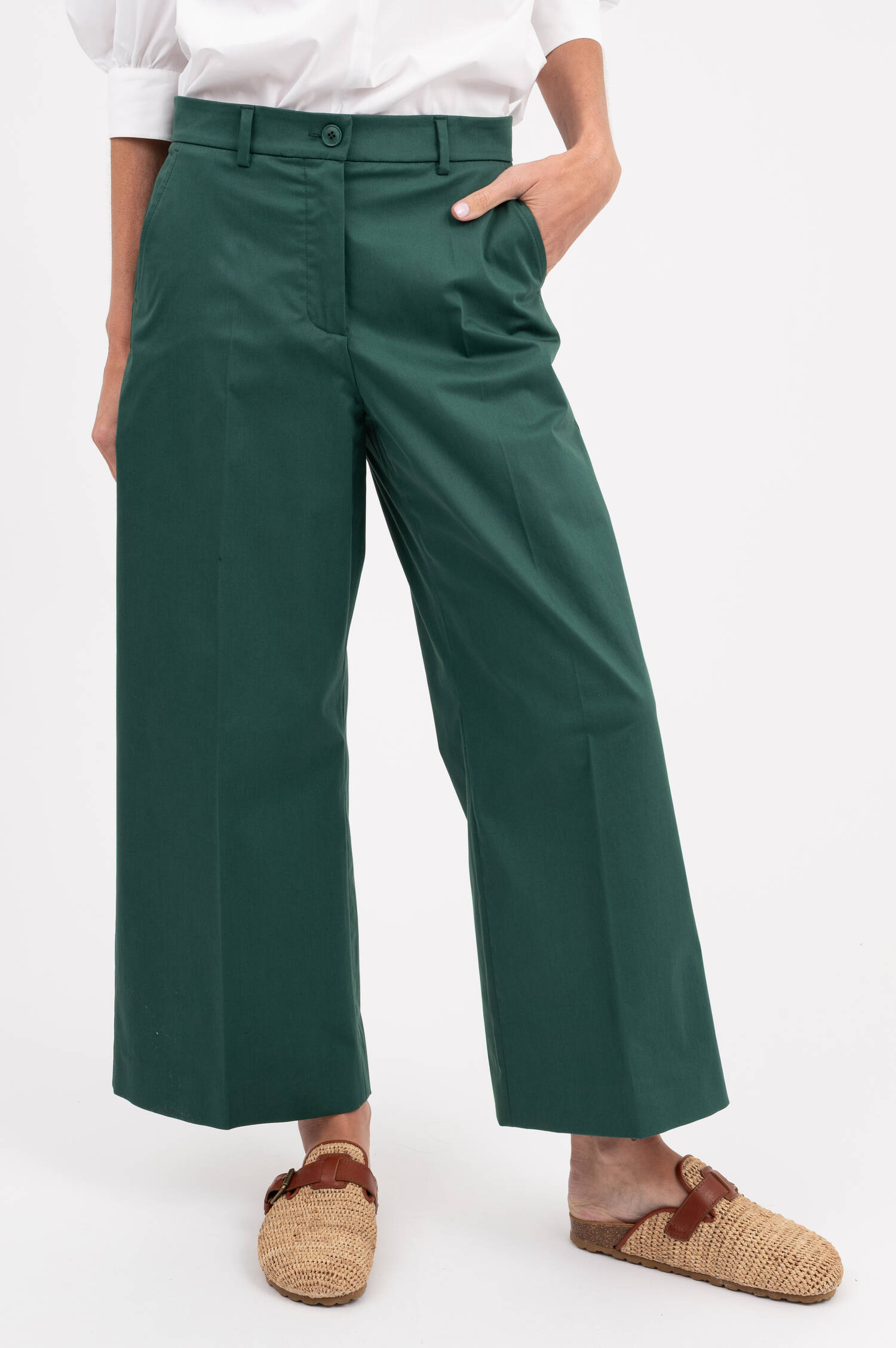 Culotte Hose URIAL in Smaragdgrün Culotte Hose URIAL in Smaragdgrün