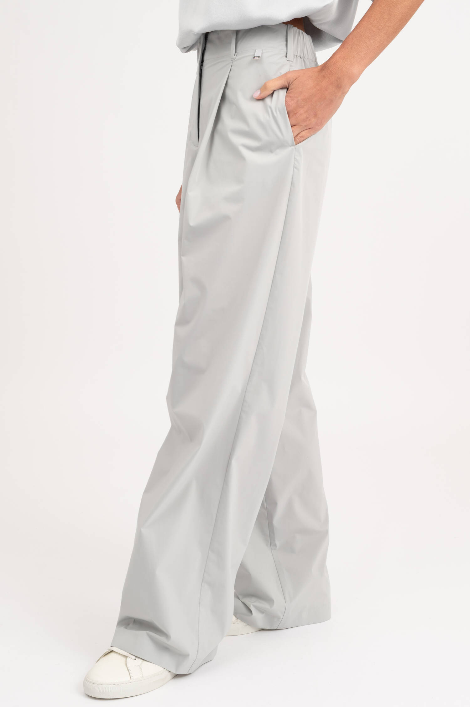 Wide Leg Hose in Hellblau
