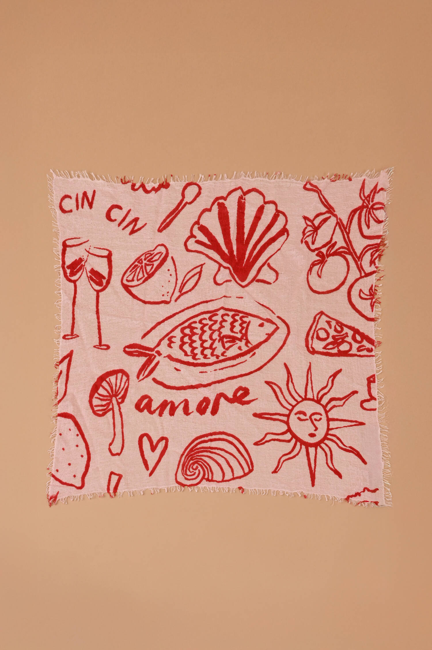 Cashmere Tuch BAN FINE in Rosa