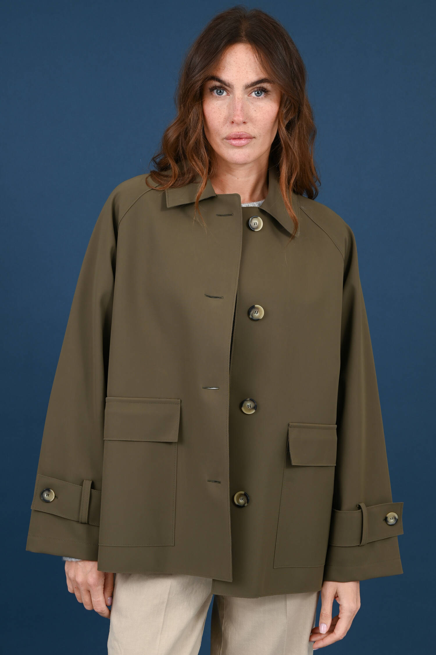 Scuba-Jacke in Dark Khaki
