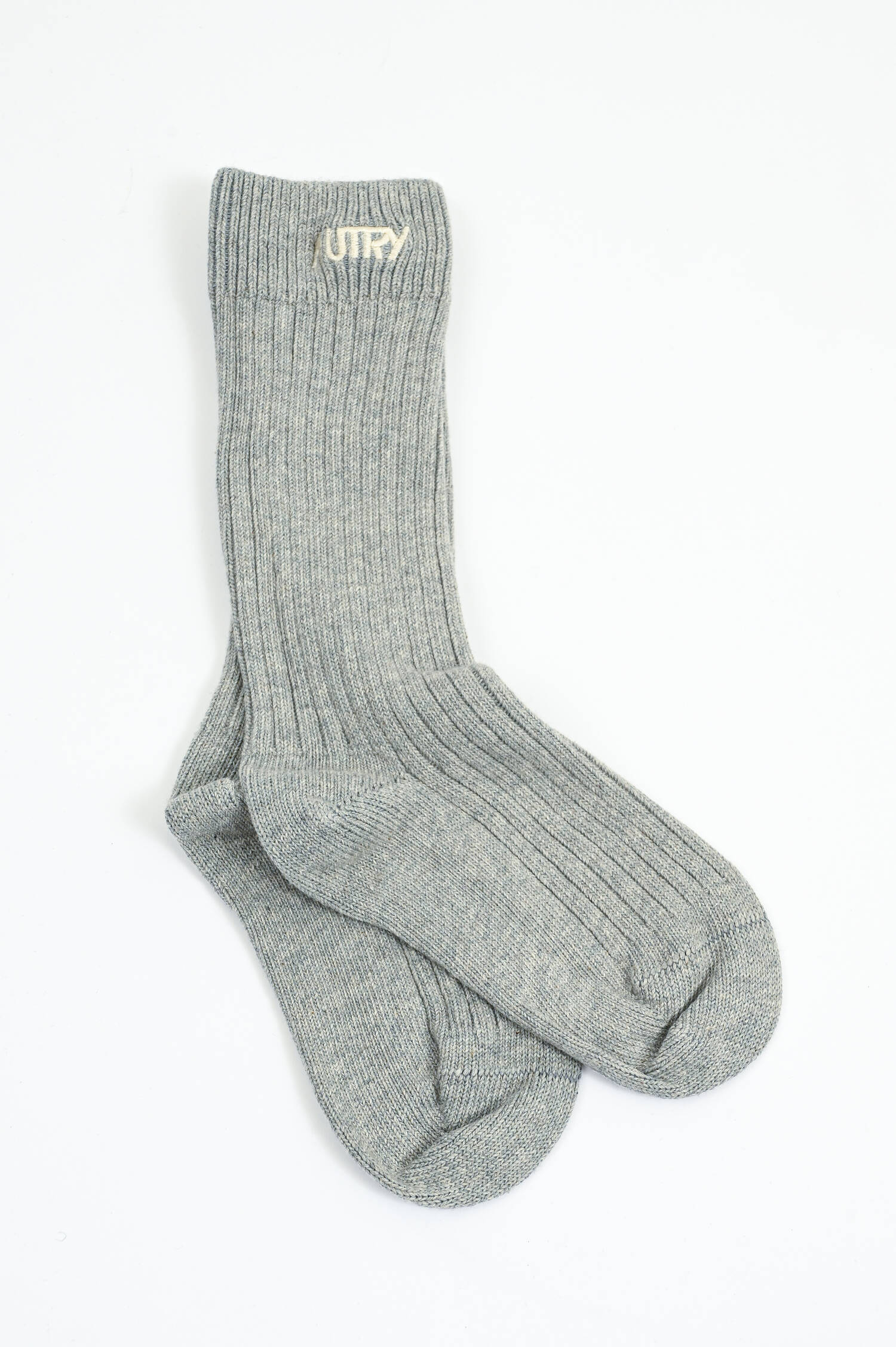 Socke aus Baumwoll-Mix in Grau