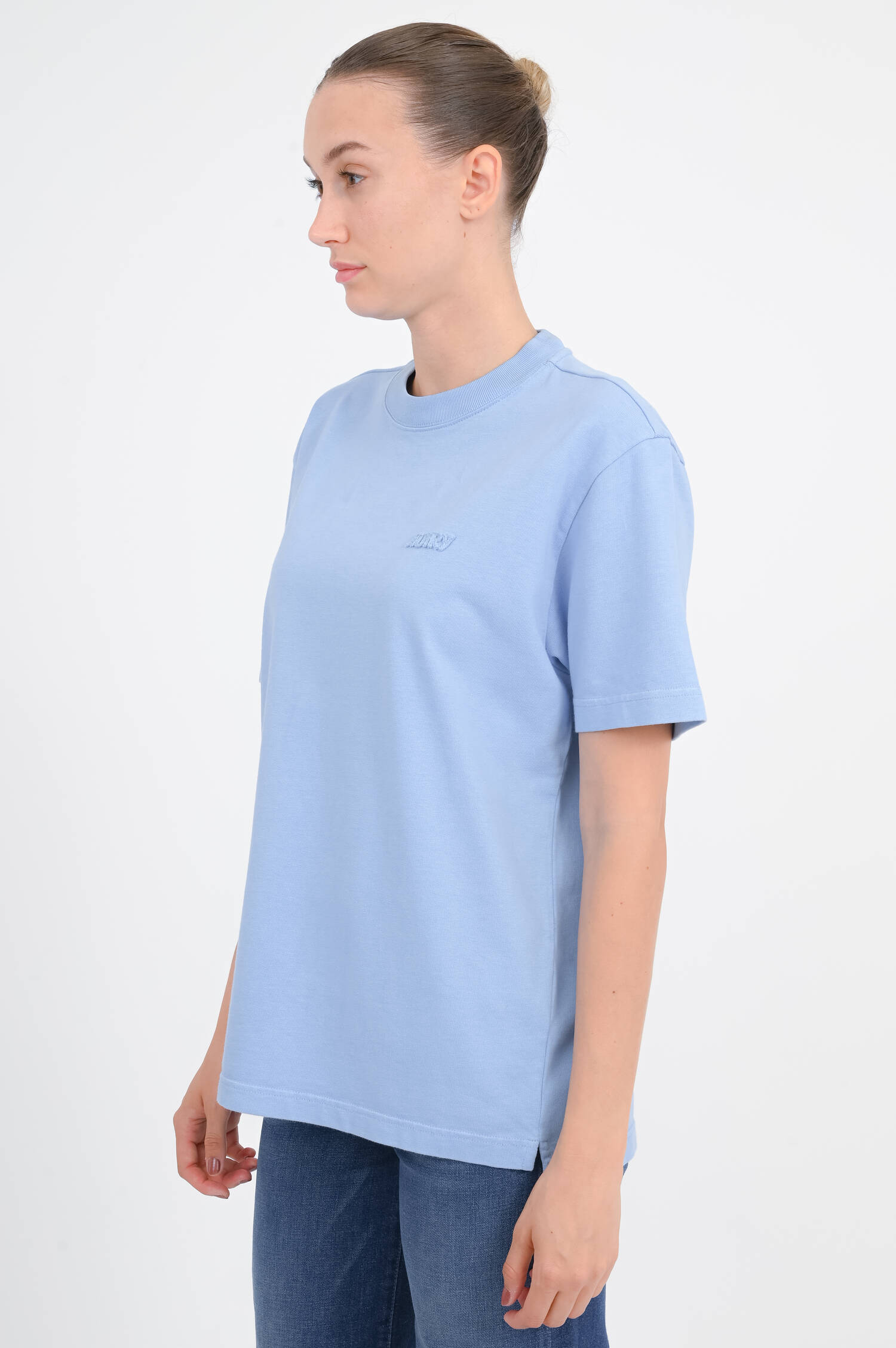 T-Shirt aus Baumwolle in Blau T-Shirt aus Baumwolle in Blau