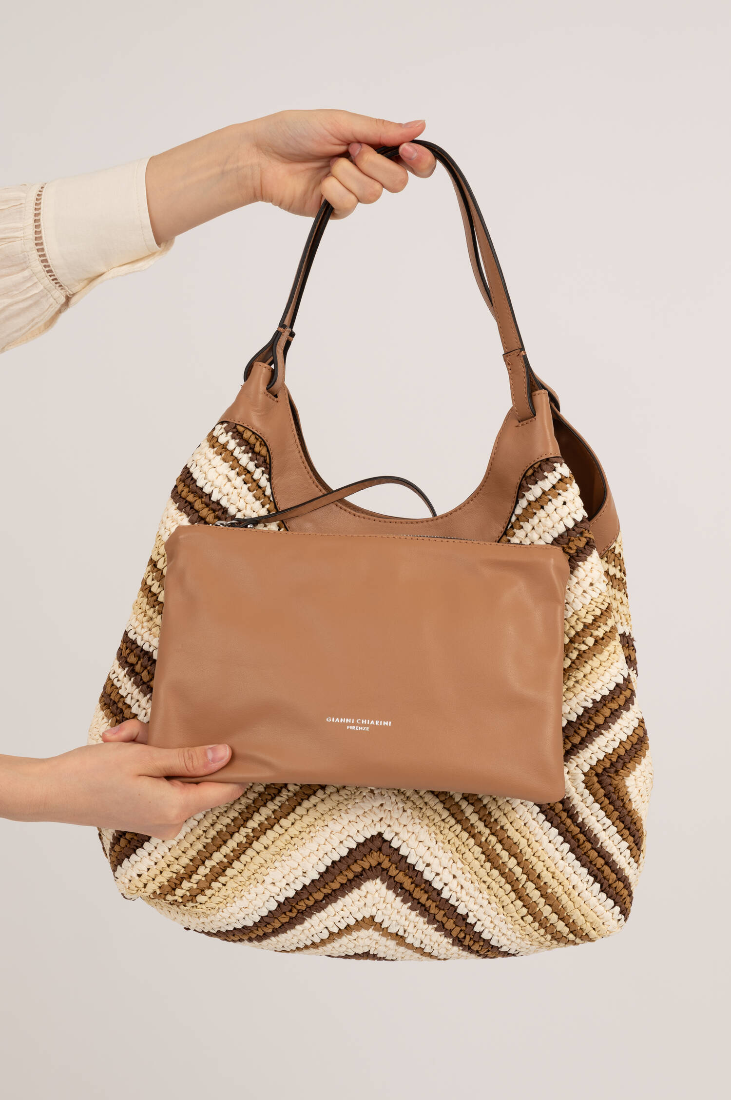 Shopper DUA mit gewebter Struktur in Multicolor