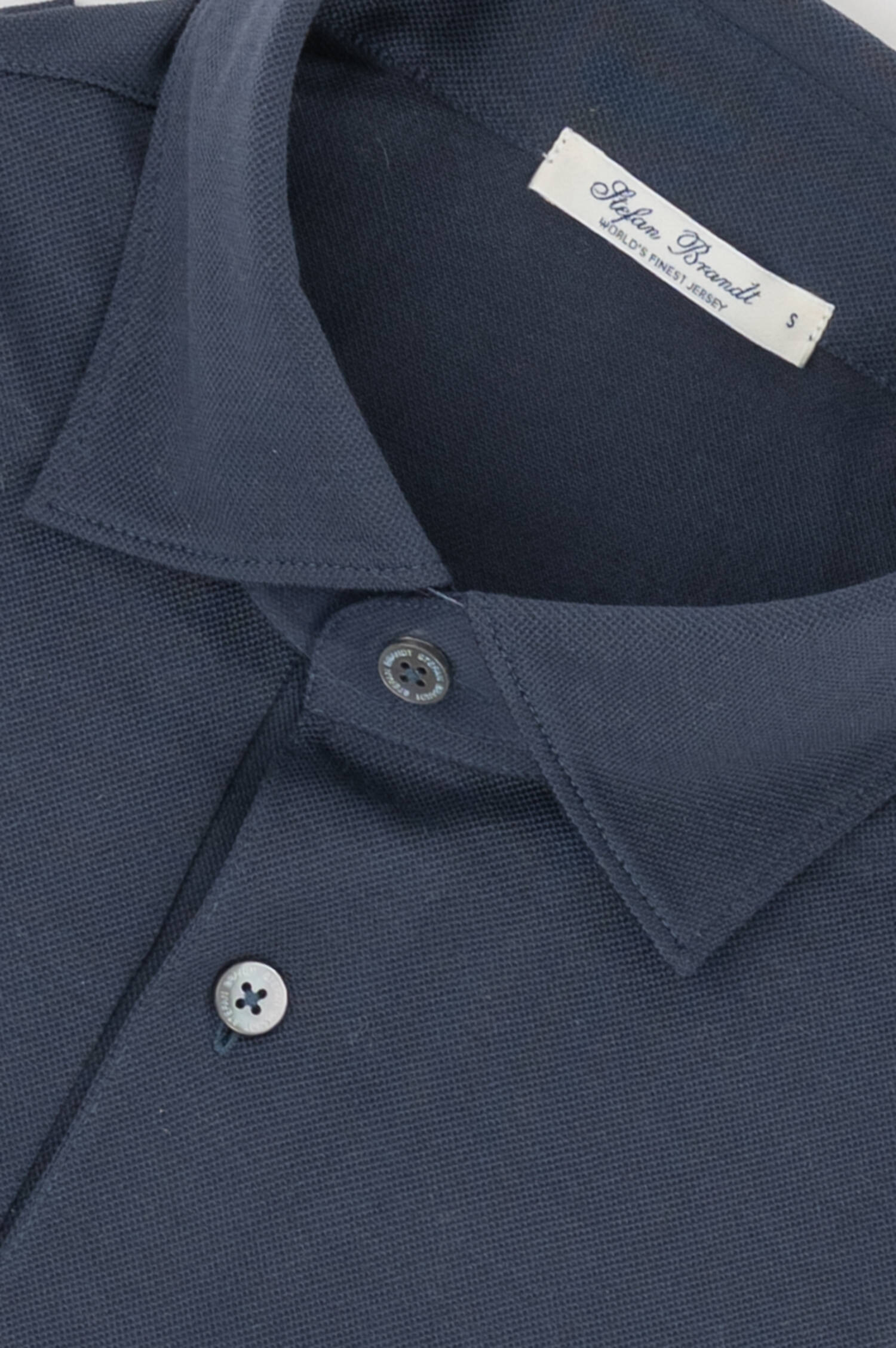 Baumwoll Polo in Blau Baumwoll Polo in Blau
