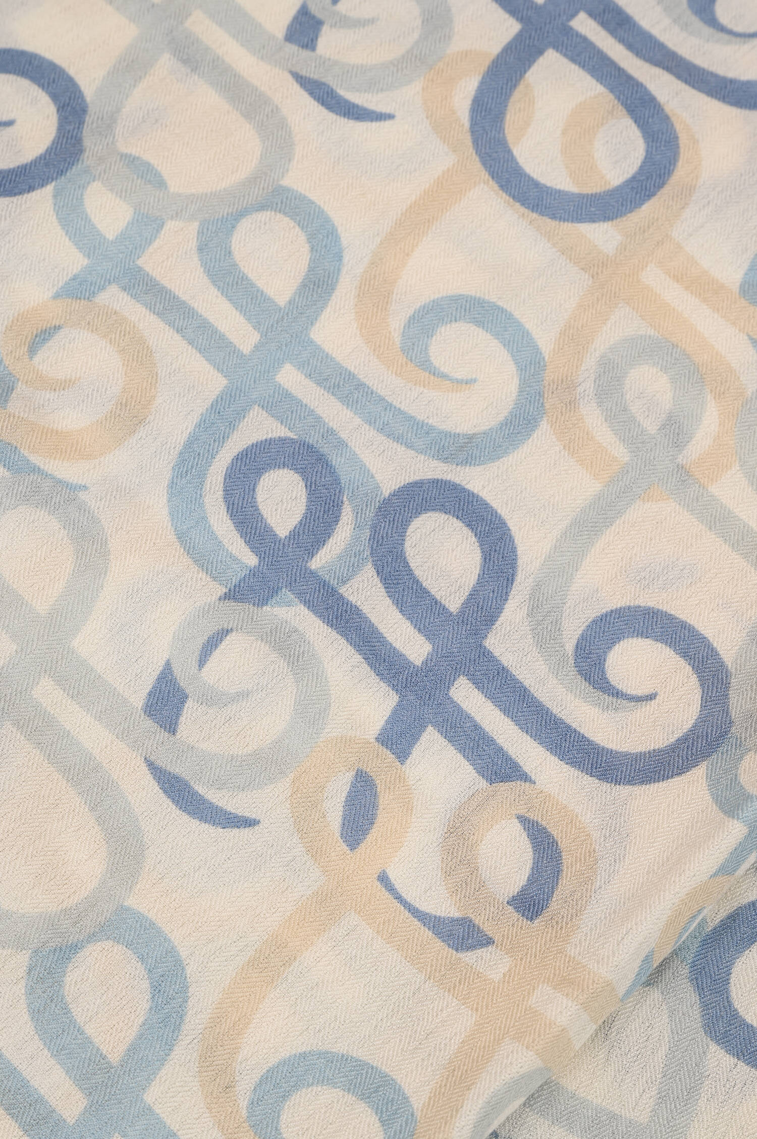 Schal HYDABIG in Blau gemustert