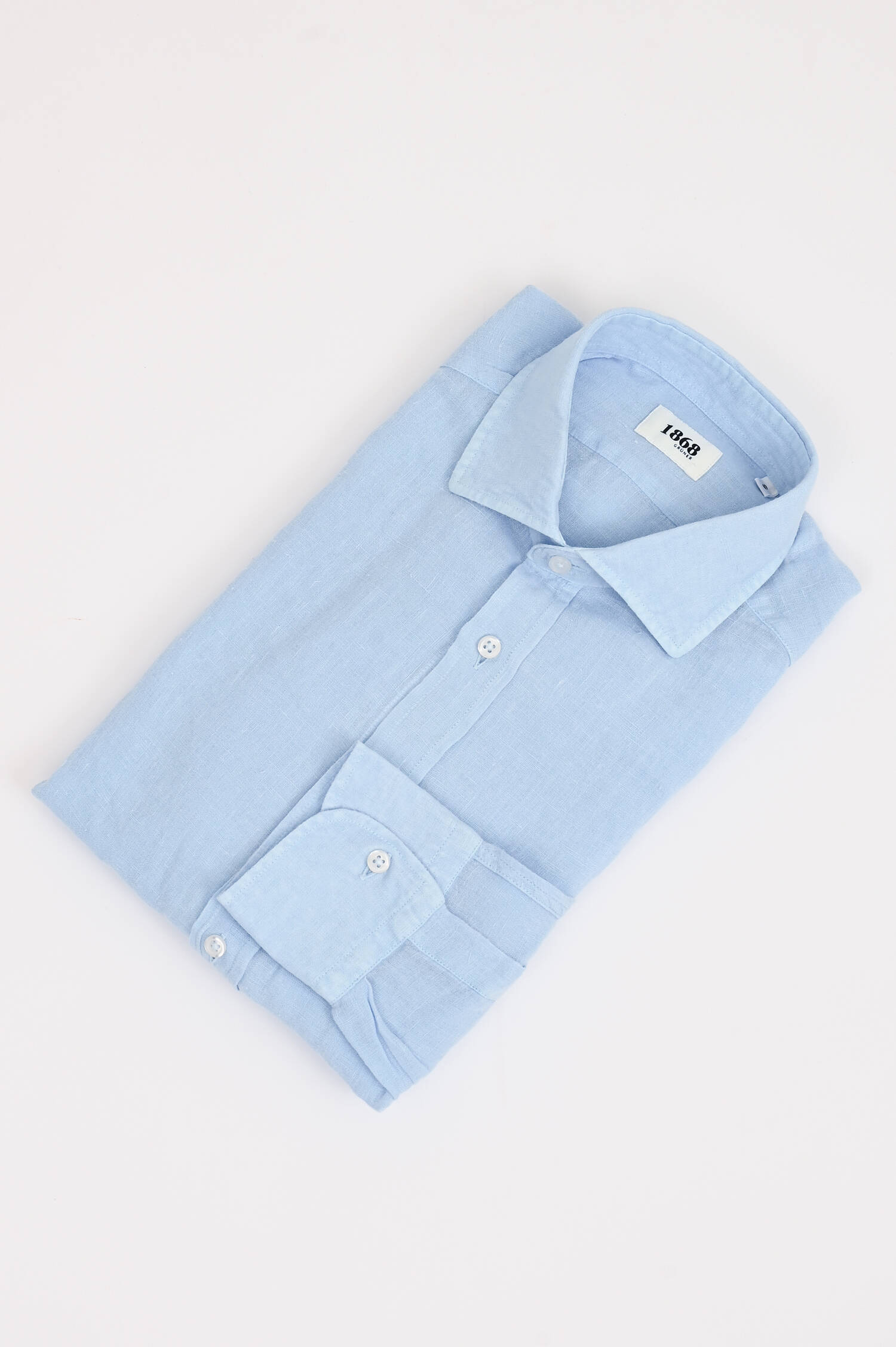 Leinenhemd in Hellblau