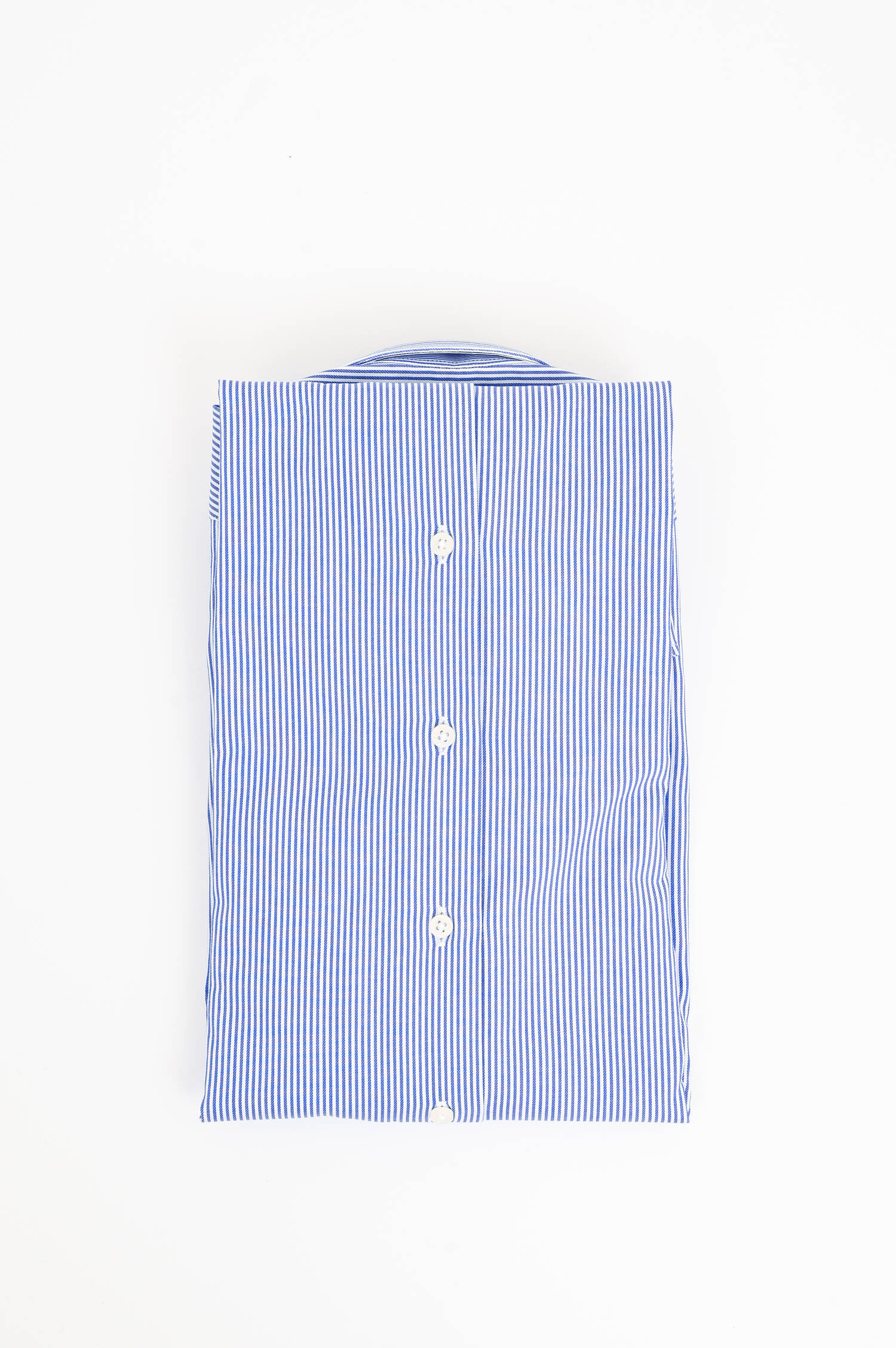Hemd aus Baumwolltwill mit Streifen in Blau/Weiß