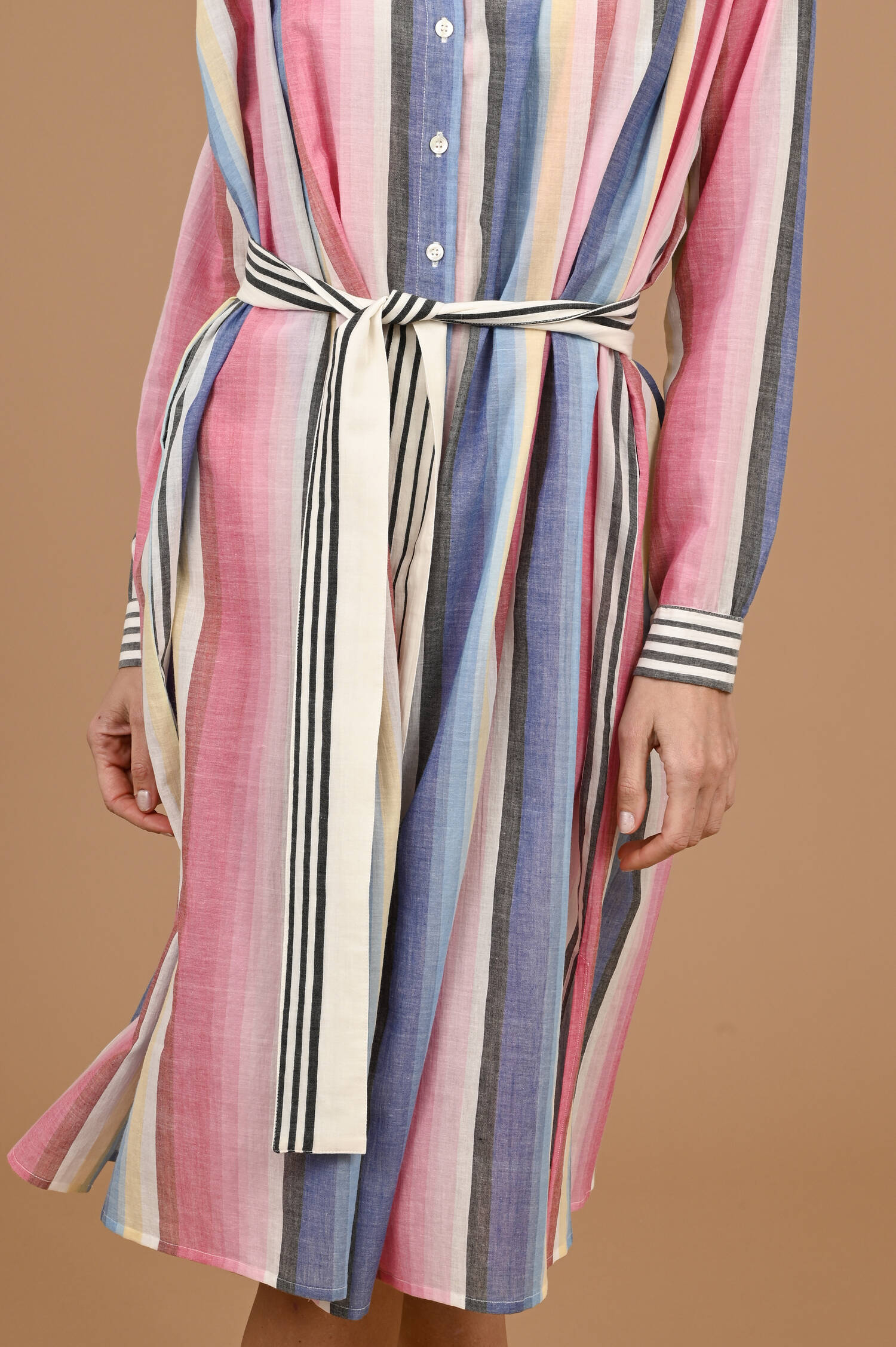 Kleid Eos in Multicolor gemustert