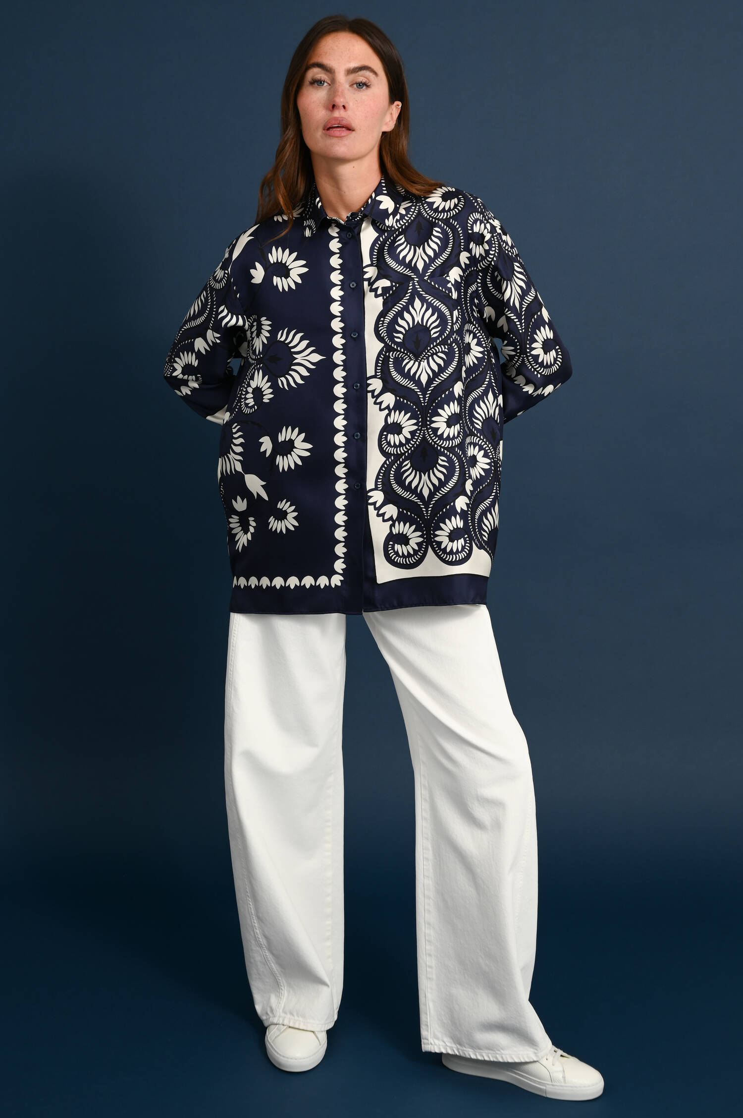 Bluse Kasack LASTRA in Blau